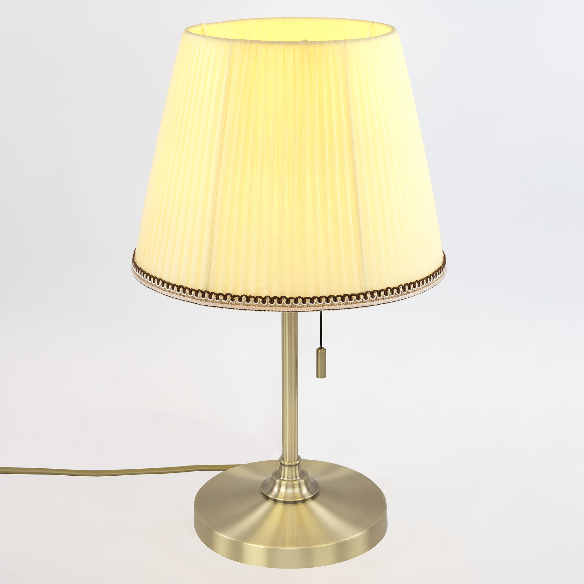 Citilux Линц CL402733 Настольная лампа бронза с кремовым абажуром арт. 89007