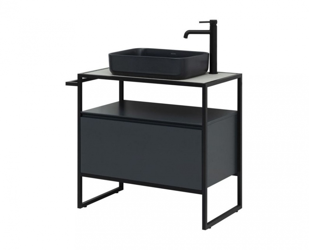 ALLEN BRAU PRIORITY Тумба 800 для раковины без столешницы, 800x450xH760 мм, anthracite matt/черный