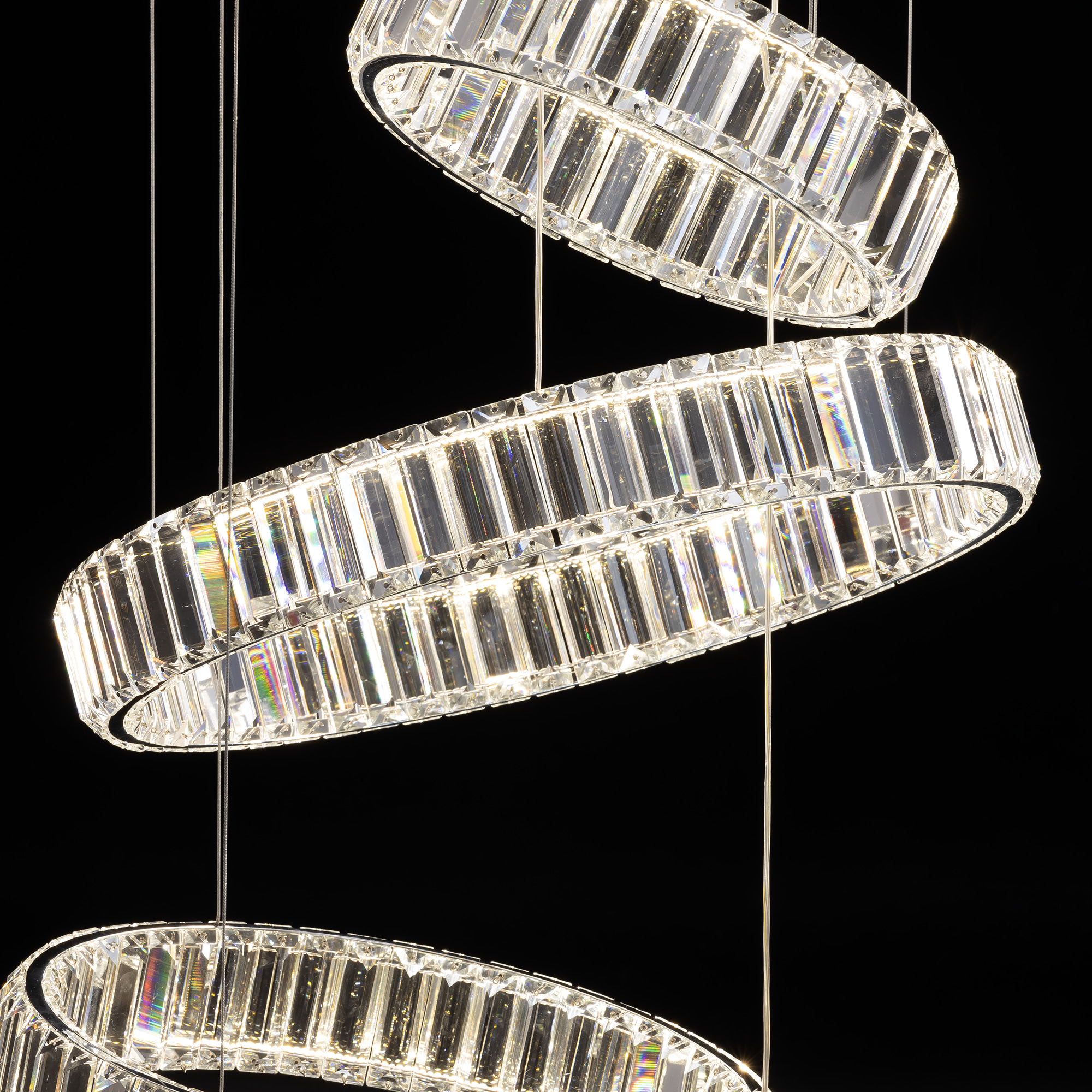 Citilux Чезаре CL338661 LED Люстра хрустальная с пультом Хром арт. 89033