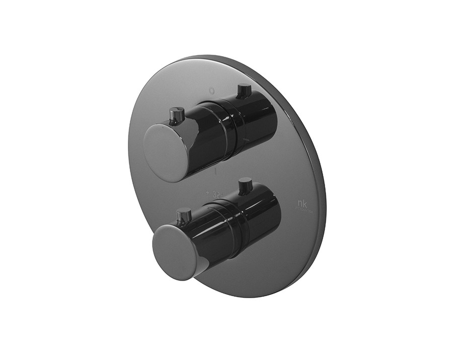 NOKEN ROUND Внешняя часть термостатического смесителя Smartbox, титан арт. 39246