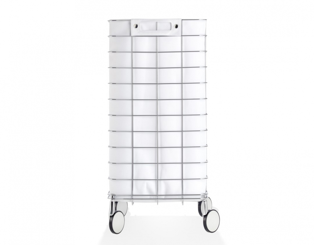 DW WR 1 Корзина для белья, 73x35x35 см, хром/белый