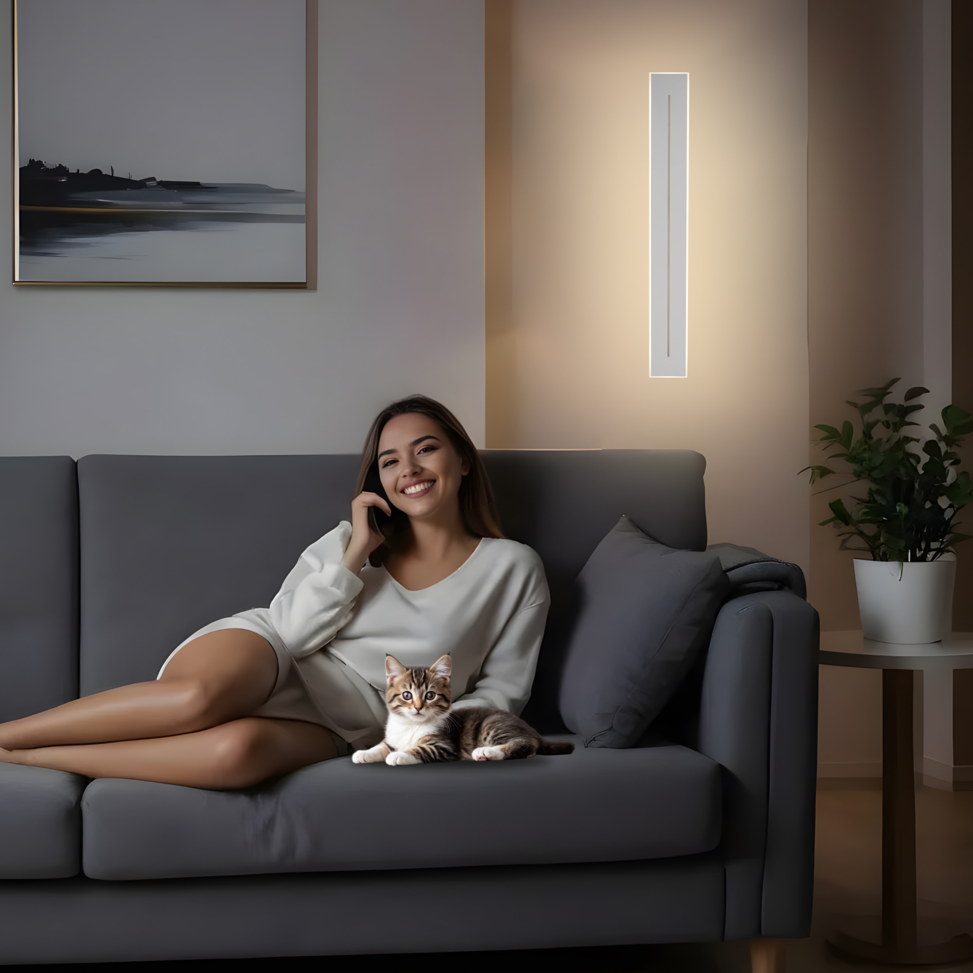 Citilux Тринити CL238660 Настенный светодиодный светильник Белый арт. 89157
