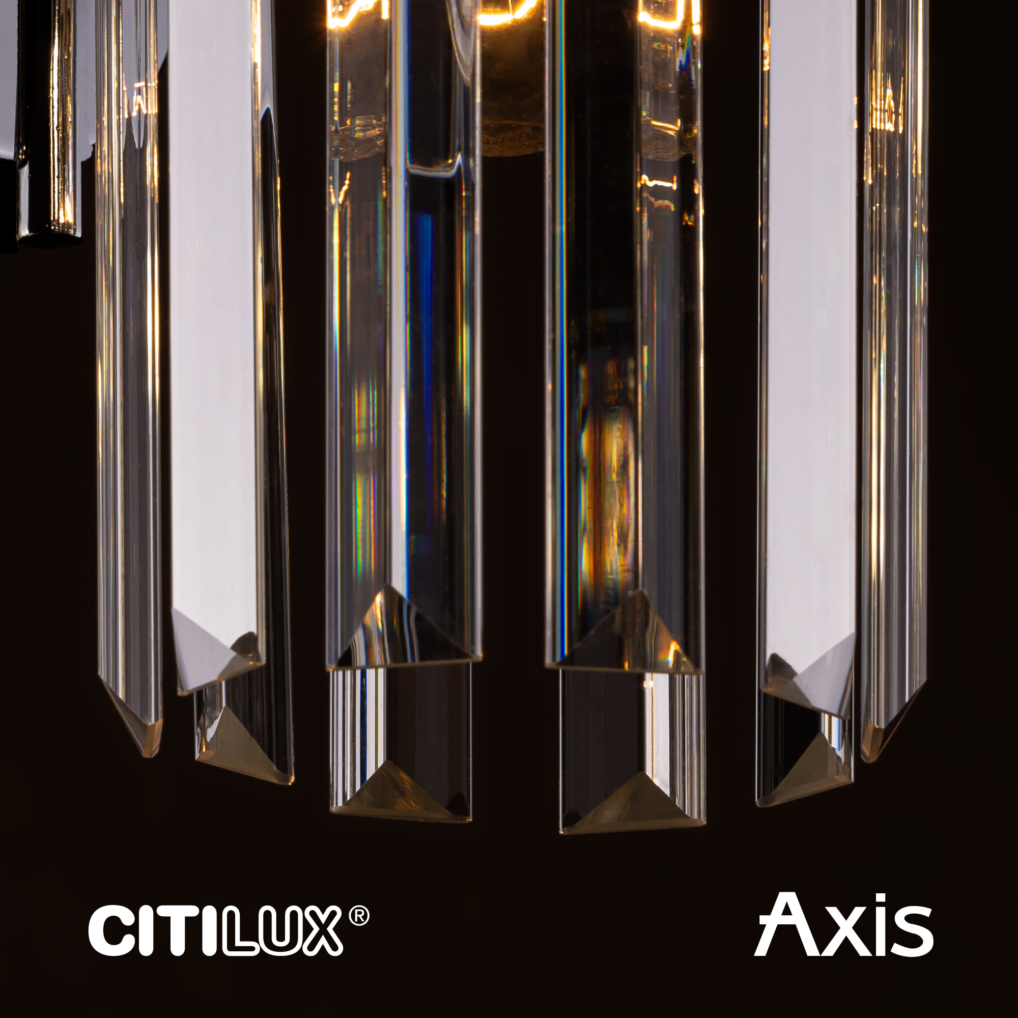 Citilux AXIS CL313413 Бра хрустальное с выключателем Бронза арт. 89231