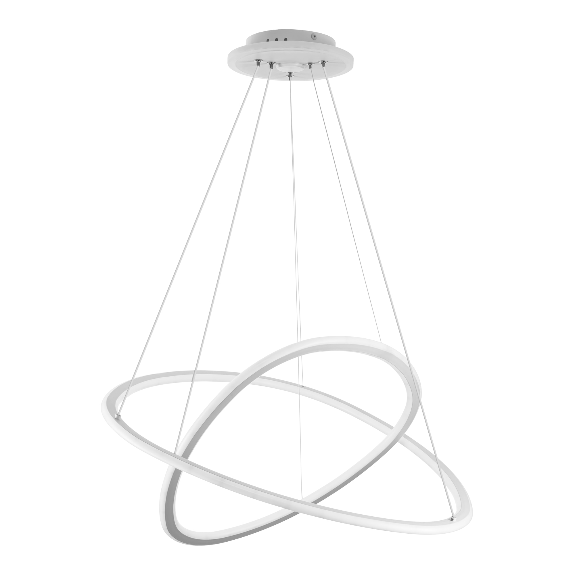 Citilux ТRIO CL215B060E LED Люстра подвесная с пультом Белая арт. 89336