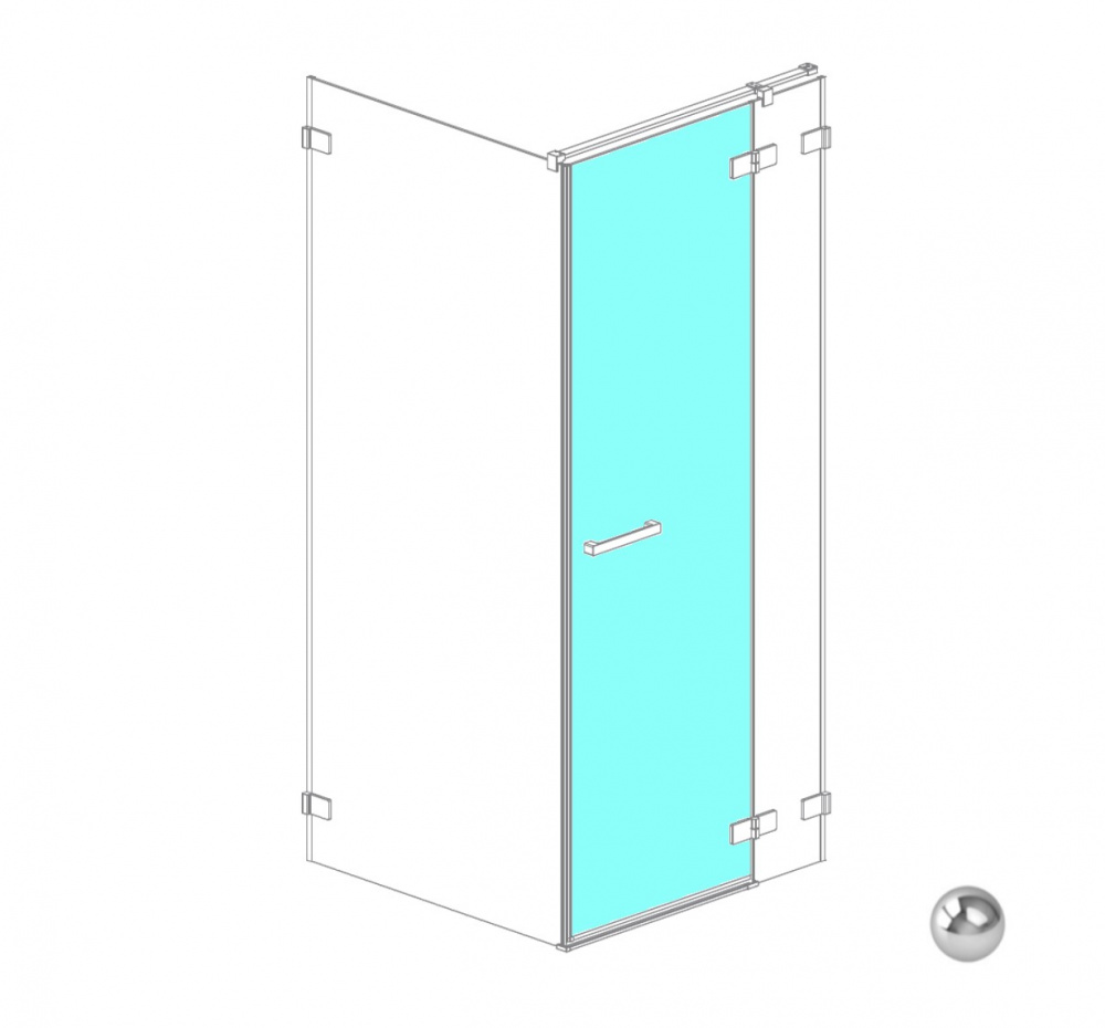 RADAWAY Euphoria KDJ Door G 612 R Дверь, хром/прозрачное
