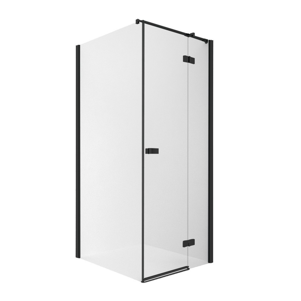 NEW TRENDY REFLEXA Душевое ограждение, 120x100xH200 см, прозрачное 6мм/BLACK