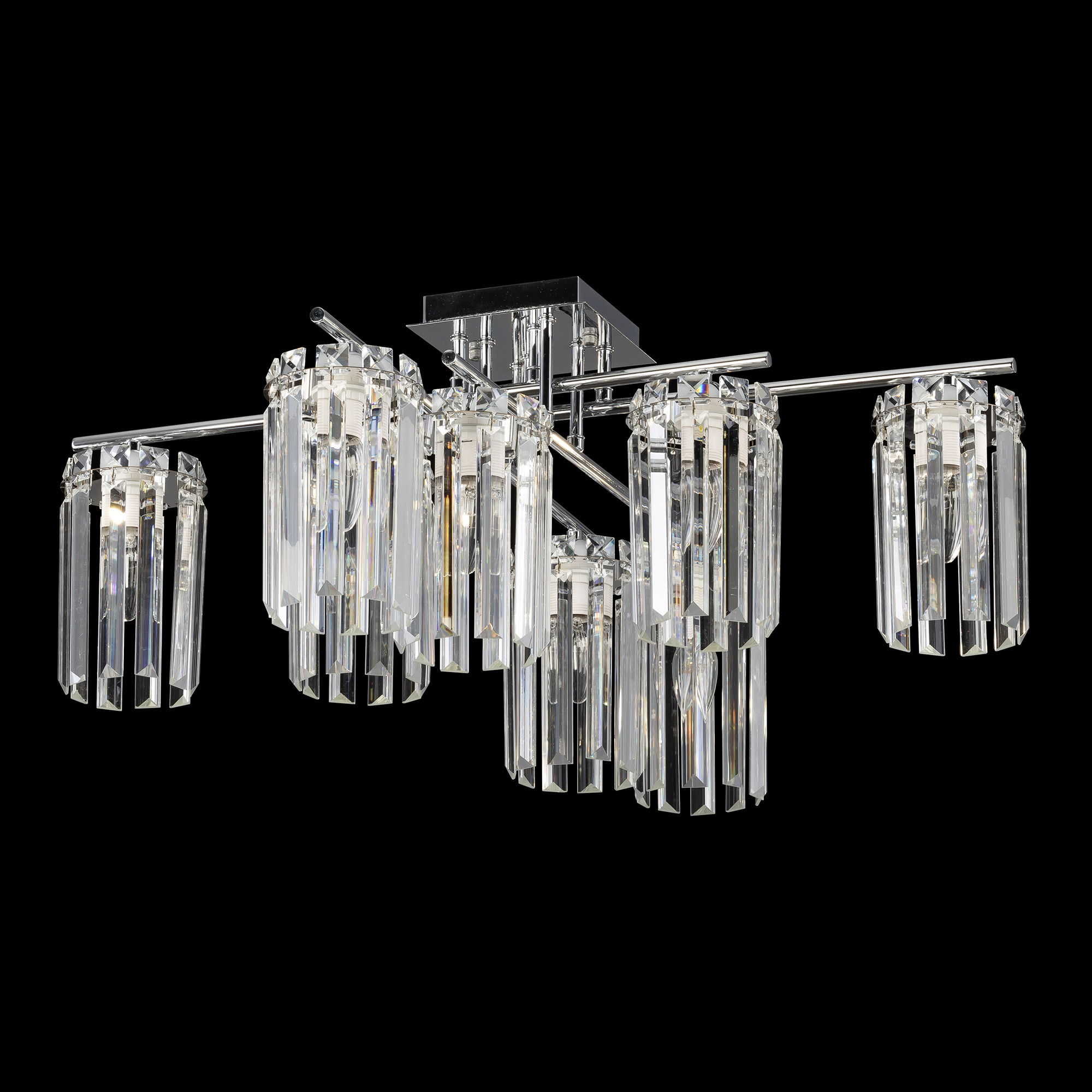 Citilux AXIS CL313281 Люстра хрустальная потолочная Хром арт. 89230