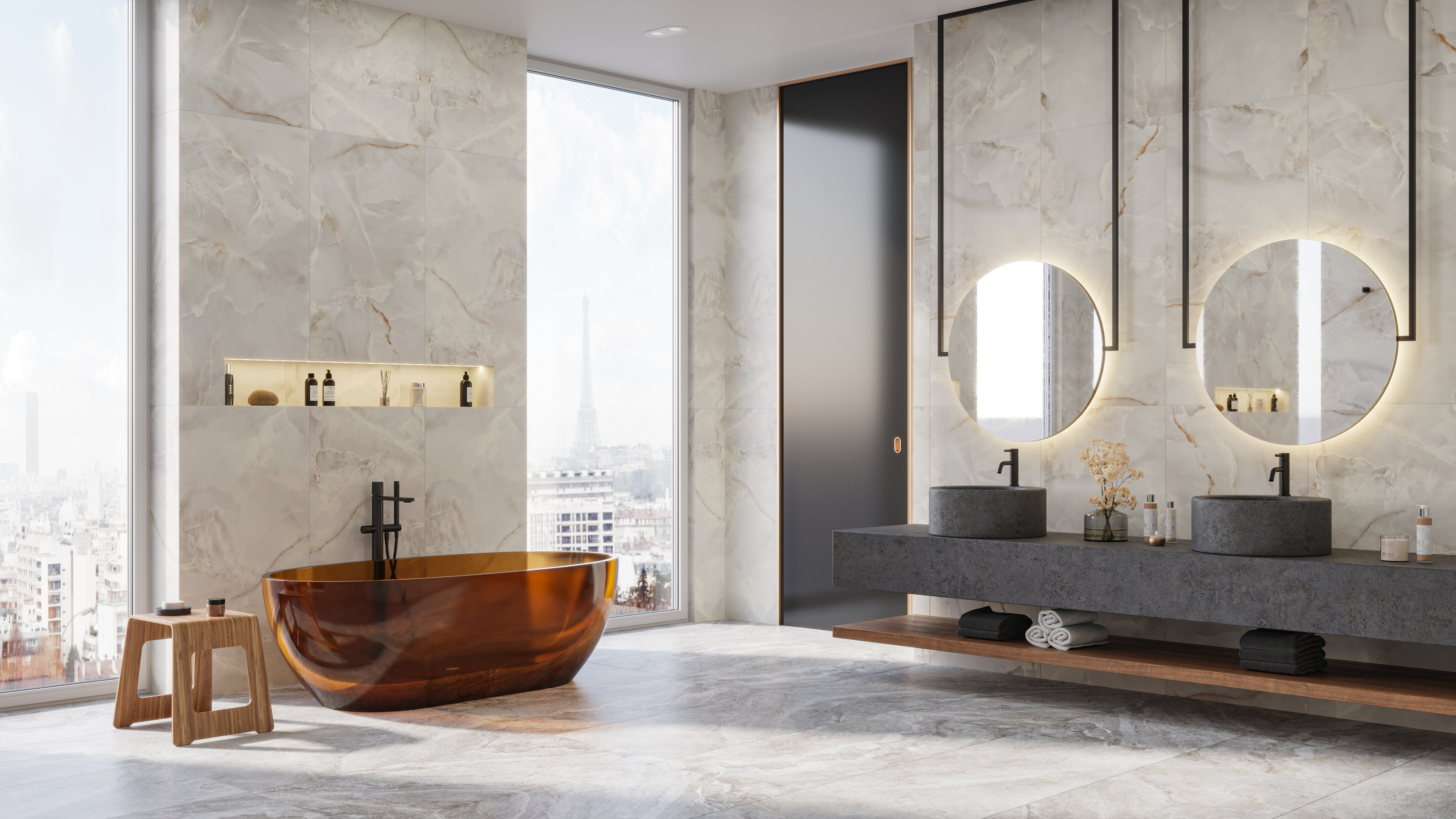 Плитка Prime Ceramics Onice Silver 1200x600x9.5 ректификат матовый (1,44 кв.м.)
