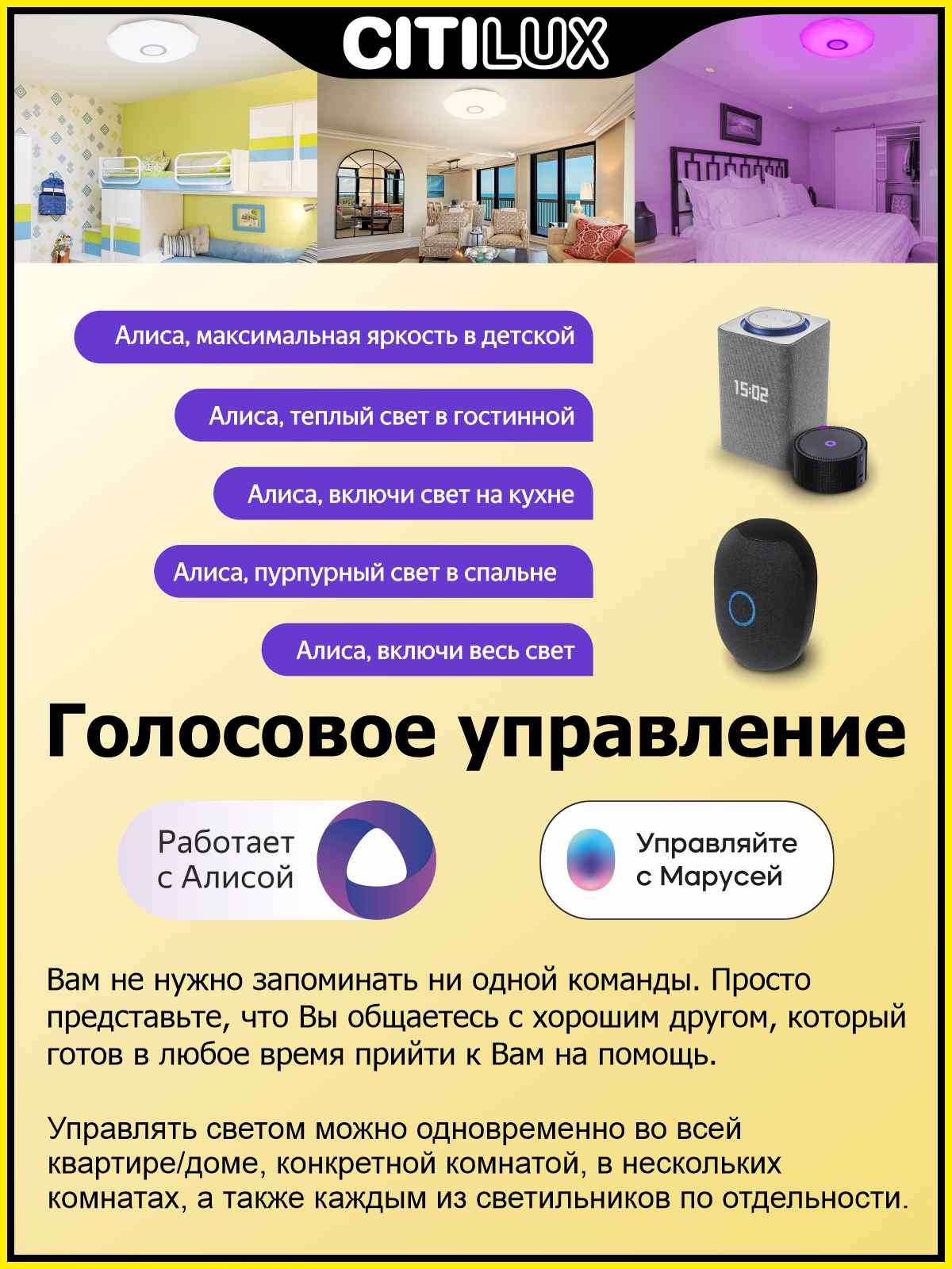 Citilux Диамант Смарт CL713A80G Умная люстра Хром арт. 126341