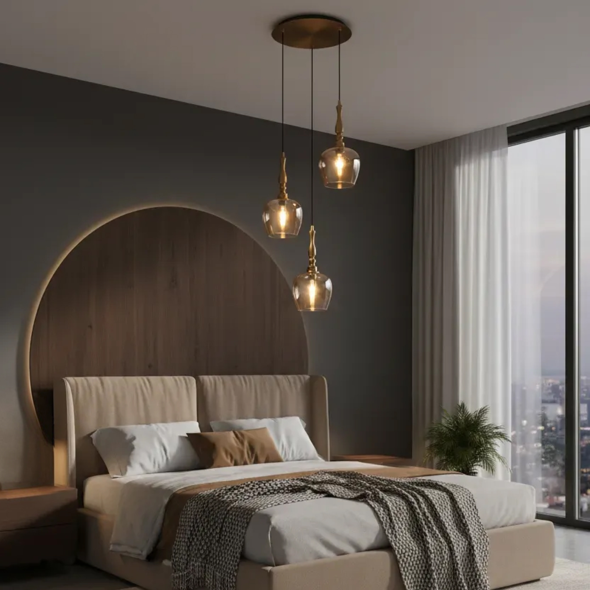 Citilux NORT CL475012 Подвесной светильник Янтарь арт. 89721