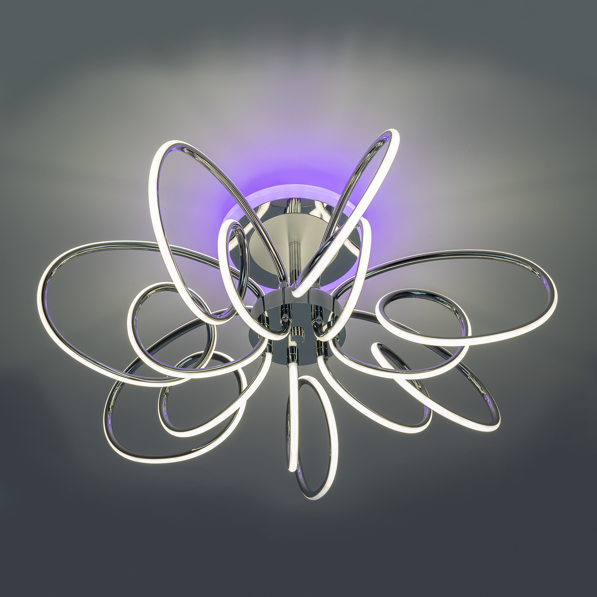 Citilux SALMA SMART CL224A171 RGB LED Умная люстра Хром арт. 89455