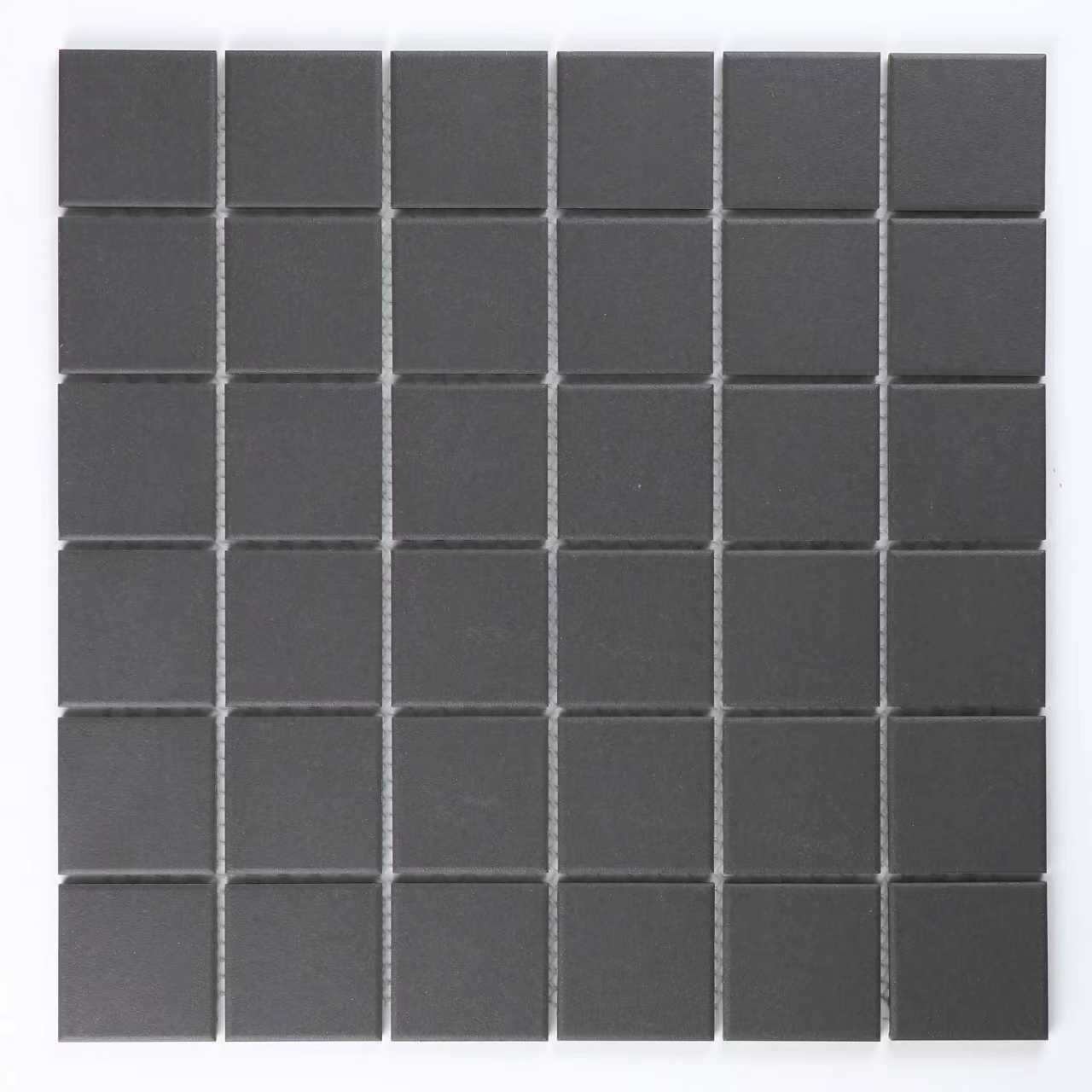 Плитка декоративная керамическая Arene black/Арена чёрный 6*48*48 306*306