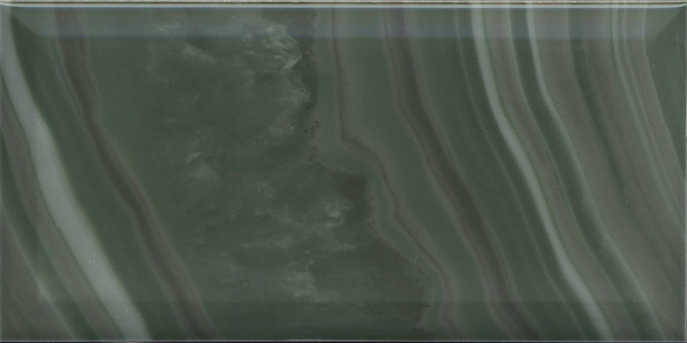19077 Сеттиньяно зелёный грань глянцевый 9,9x20x0,92 арт. 118410
