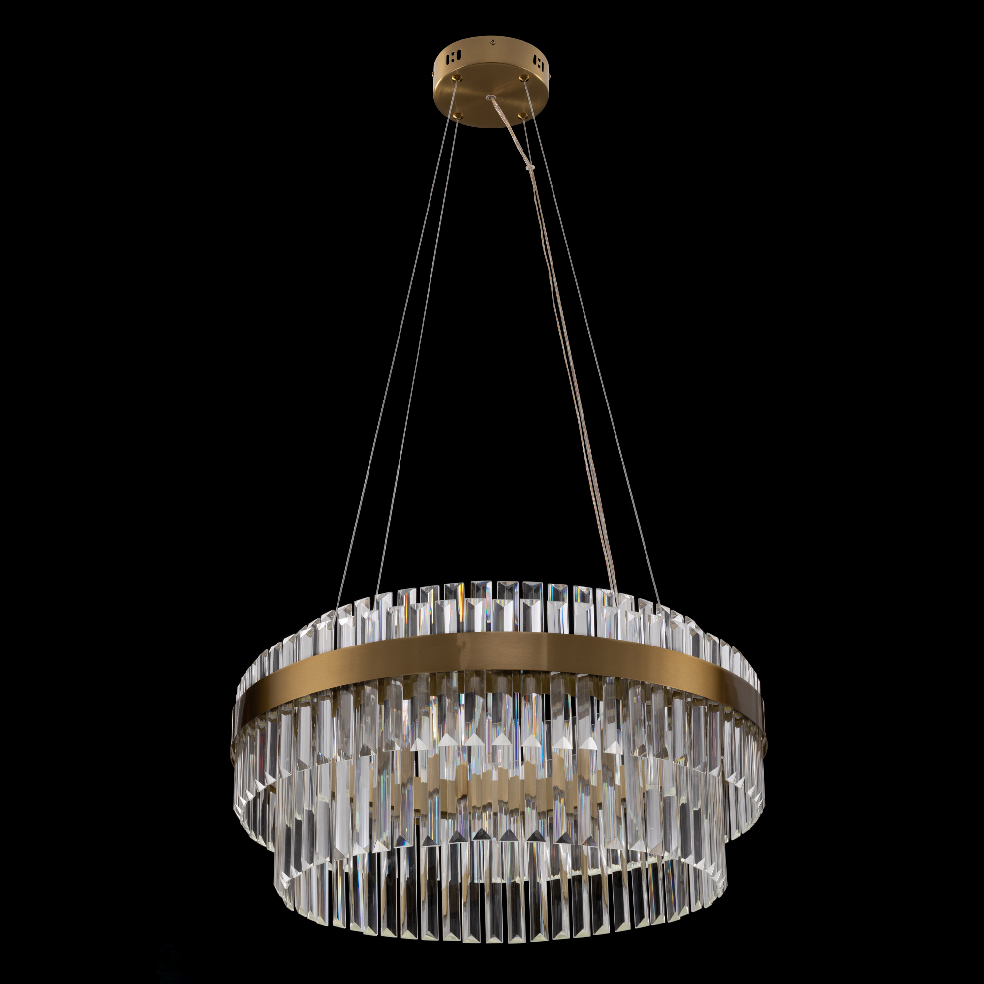 Citilux Sheldon CL339163 LED Люстра хрустальная с пультом Бронза арт. 89346