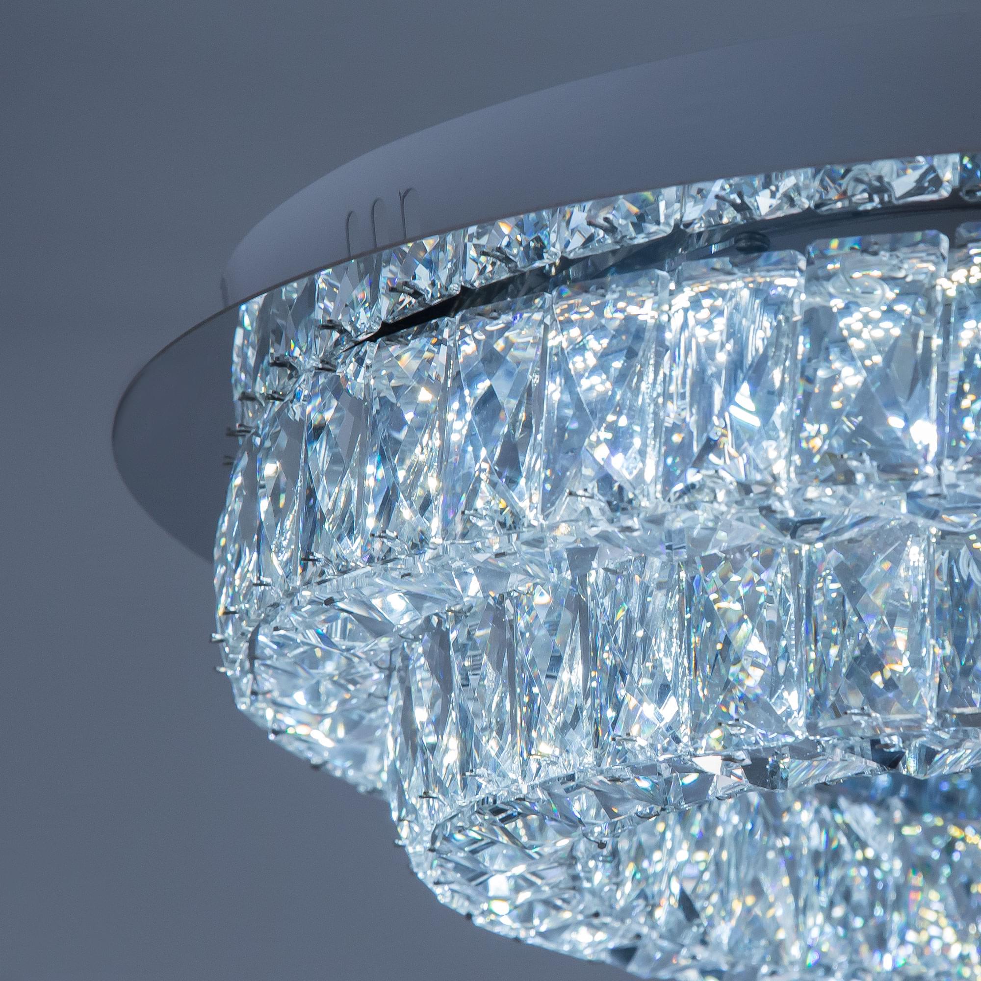 Eletto Olimpia EL330C80.1 LED Люстра хрустальная с пультом Хром арт. 88319