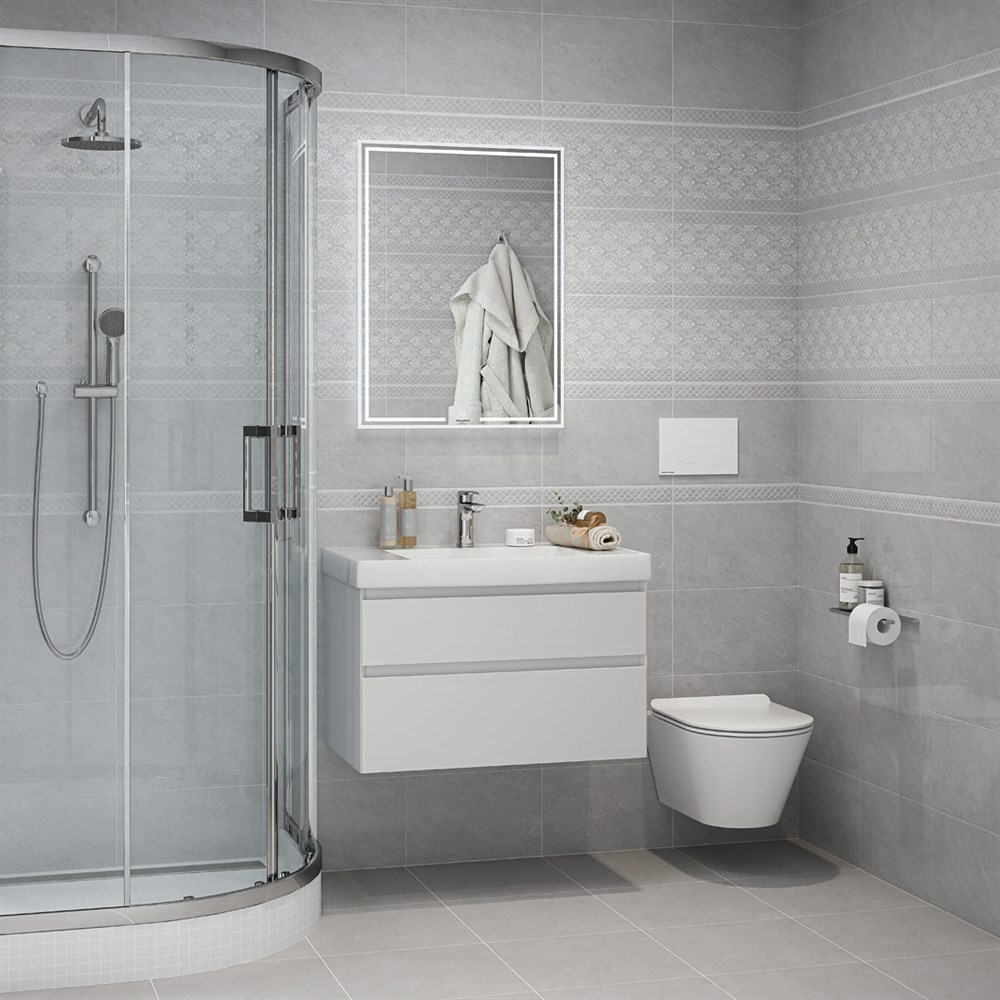 MIO.mi.60/WHT Зеркало Mio/Мио прямоугольное с диммером 60, белое арт. 125450