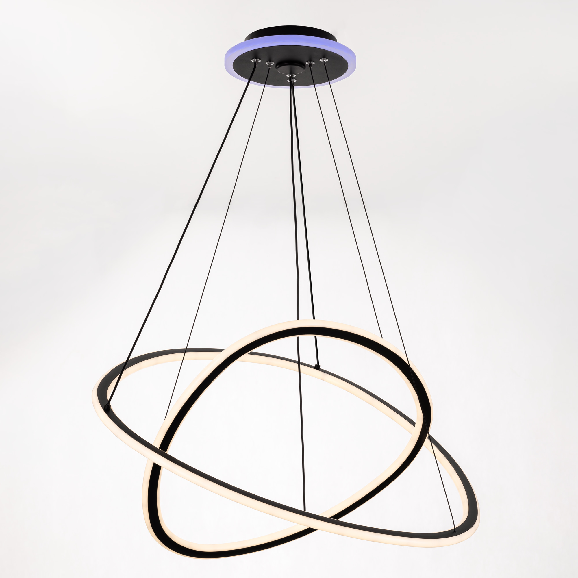 Citilux ТRIO CL215B061E LED Люстра подвесная с пультом Чёрная арт. 89337