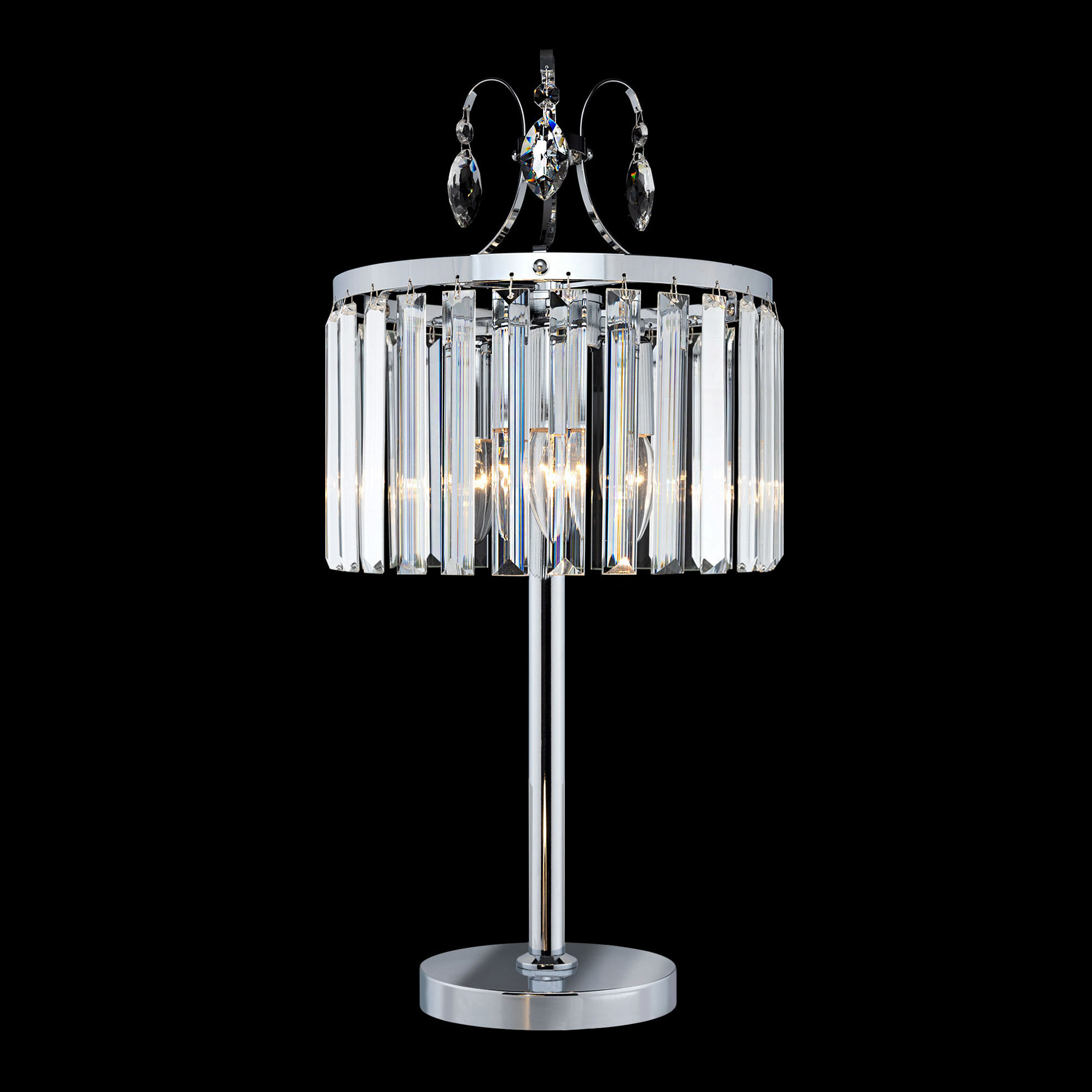 Citilux Инга CL335831 Настольная лампа хрустальная Хром арт. 88935