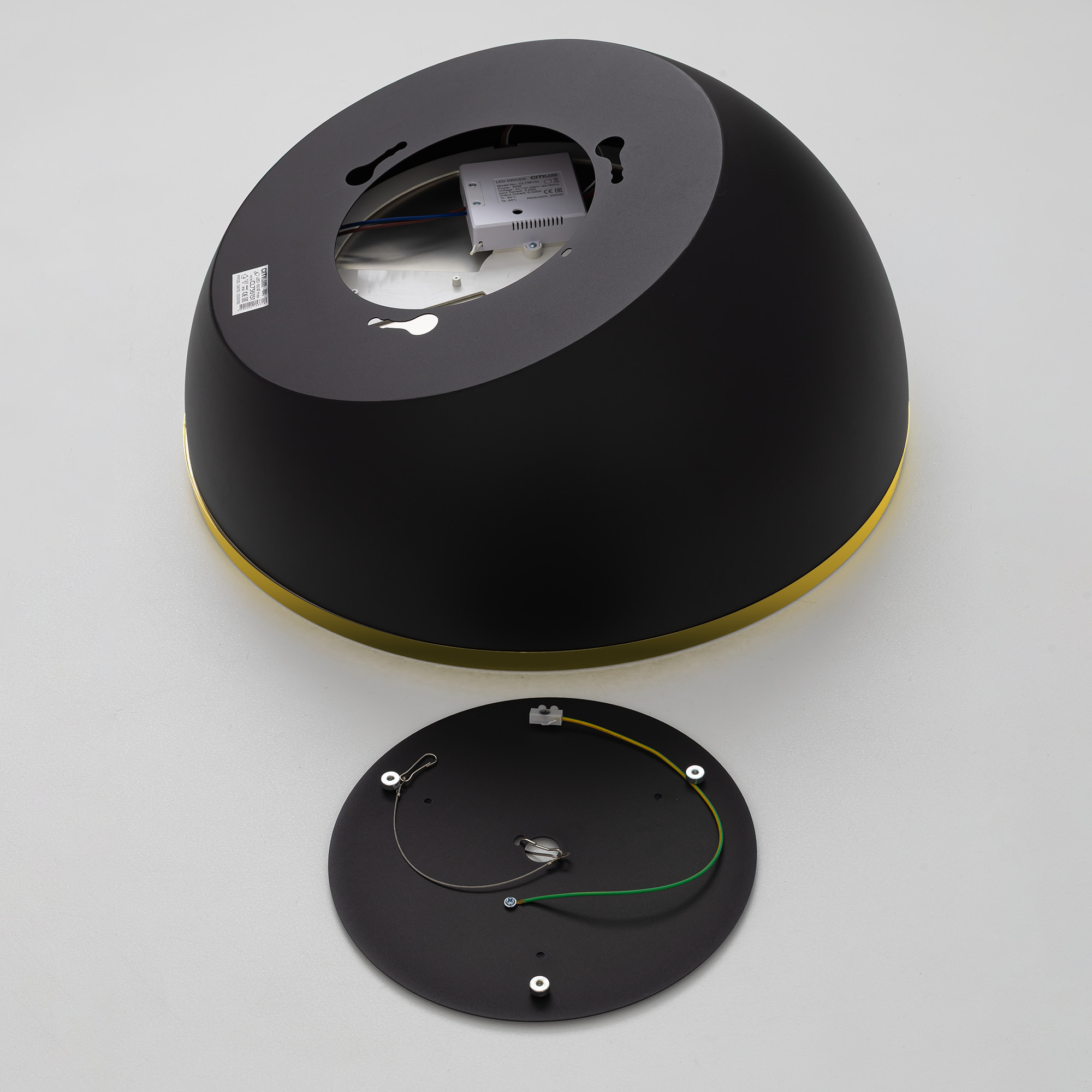 Citilux FLOOM CL736151 Светильник потолочный с пультом Чёрный+Золото арт. 89794