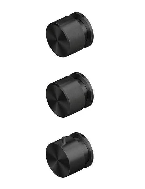 QUADRO DESIGN STEREO Термостатический смеситель на 2 выхода, AISI316L PVD: Black gold арт. 40111