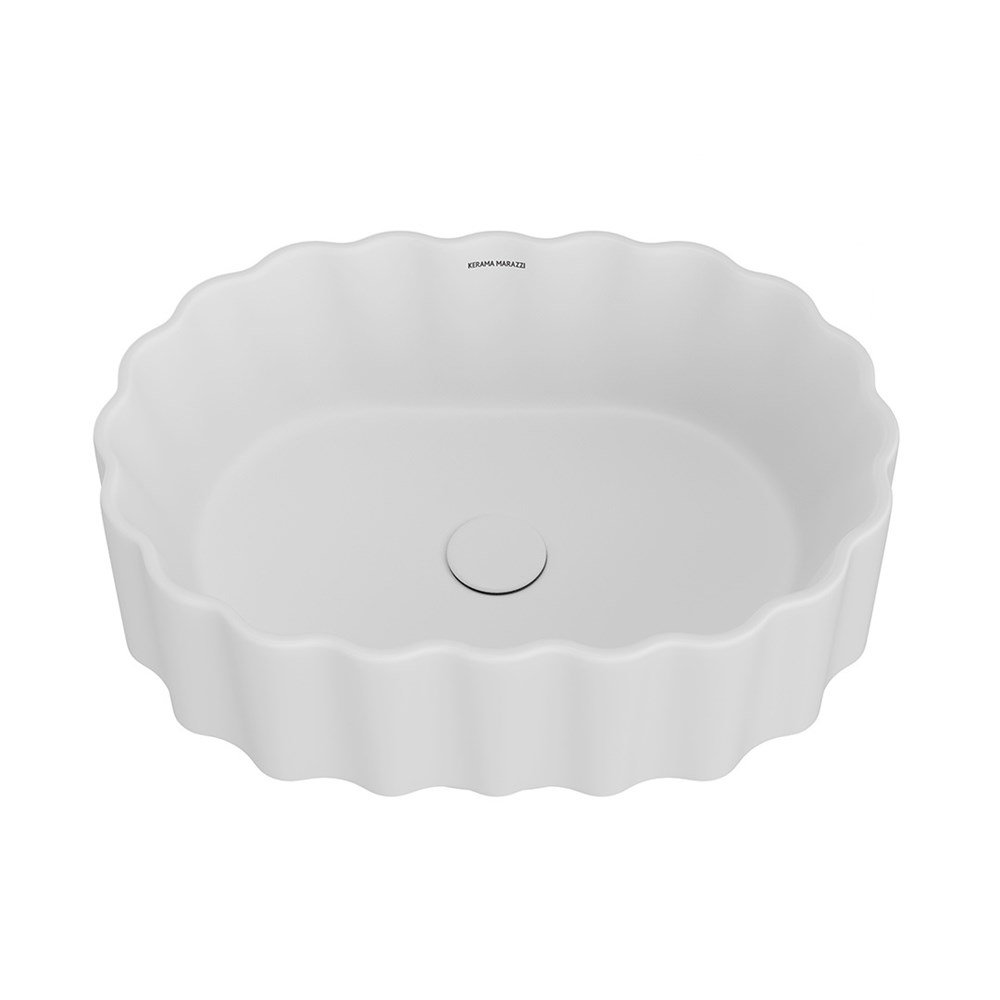 CC.wb.50/WHT.M Раковина ARTBASIN Conchiglia/АртБейзин Конкилья накладная 50, белая матовая арт. 117451
