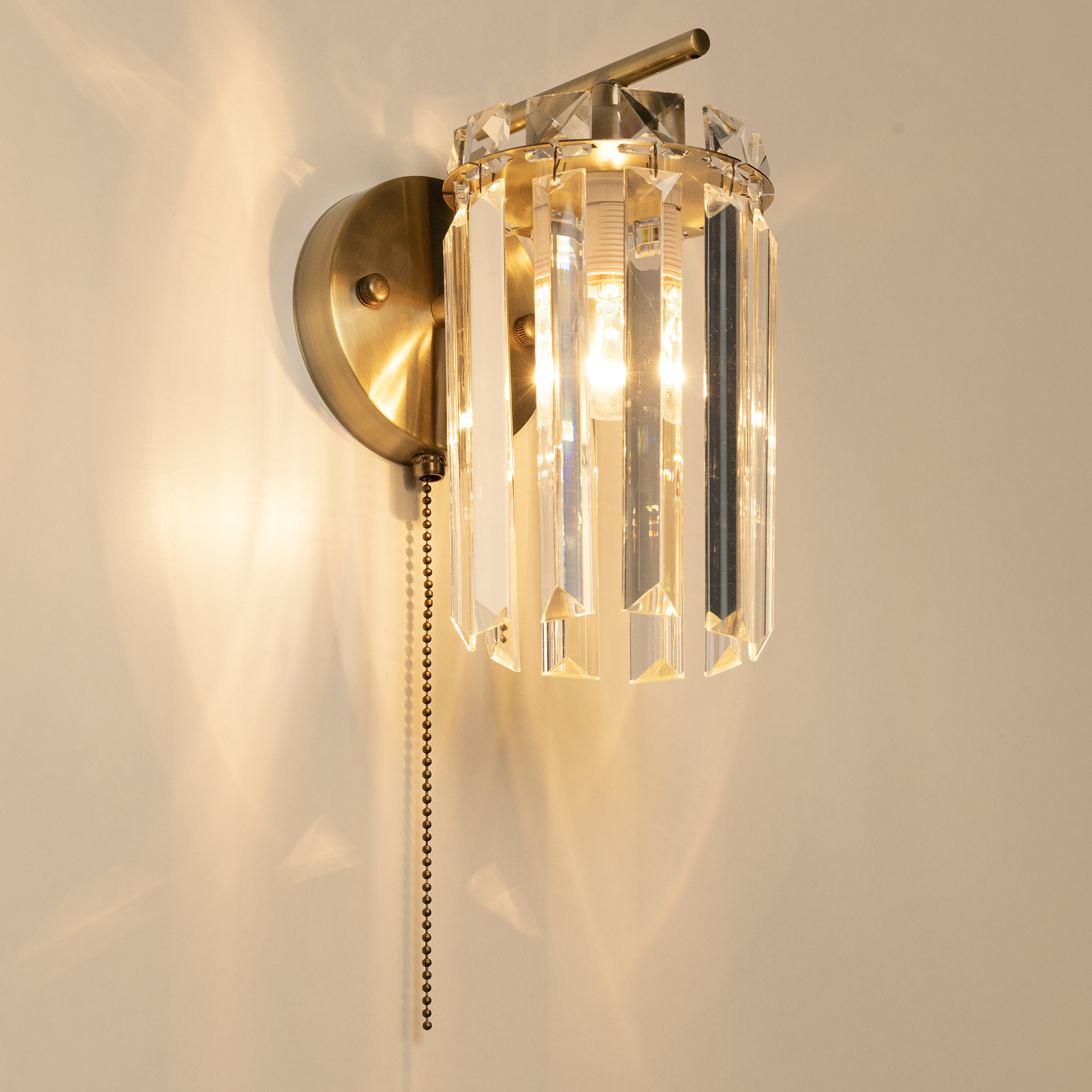 Citilux AXIS CL313413 Бра хрустальное с выключателем Бронза арт. 89231