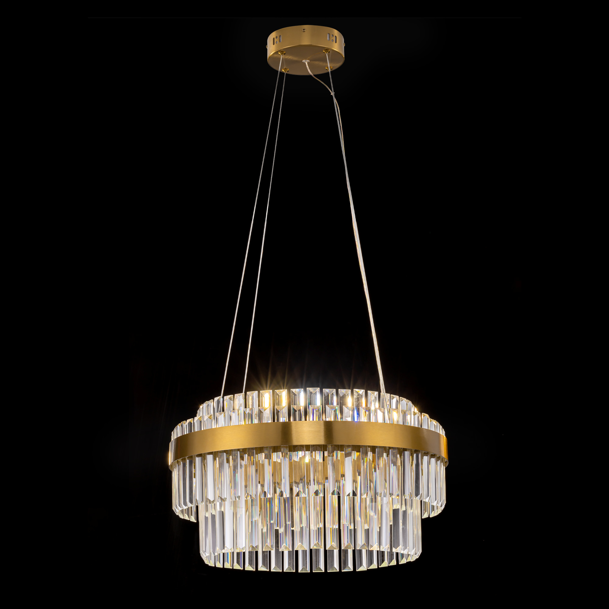 Citilux Sheldon CL339153 LED Люстра хрустальная с пультом Бронза арт. 89345