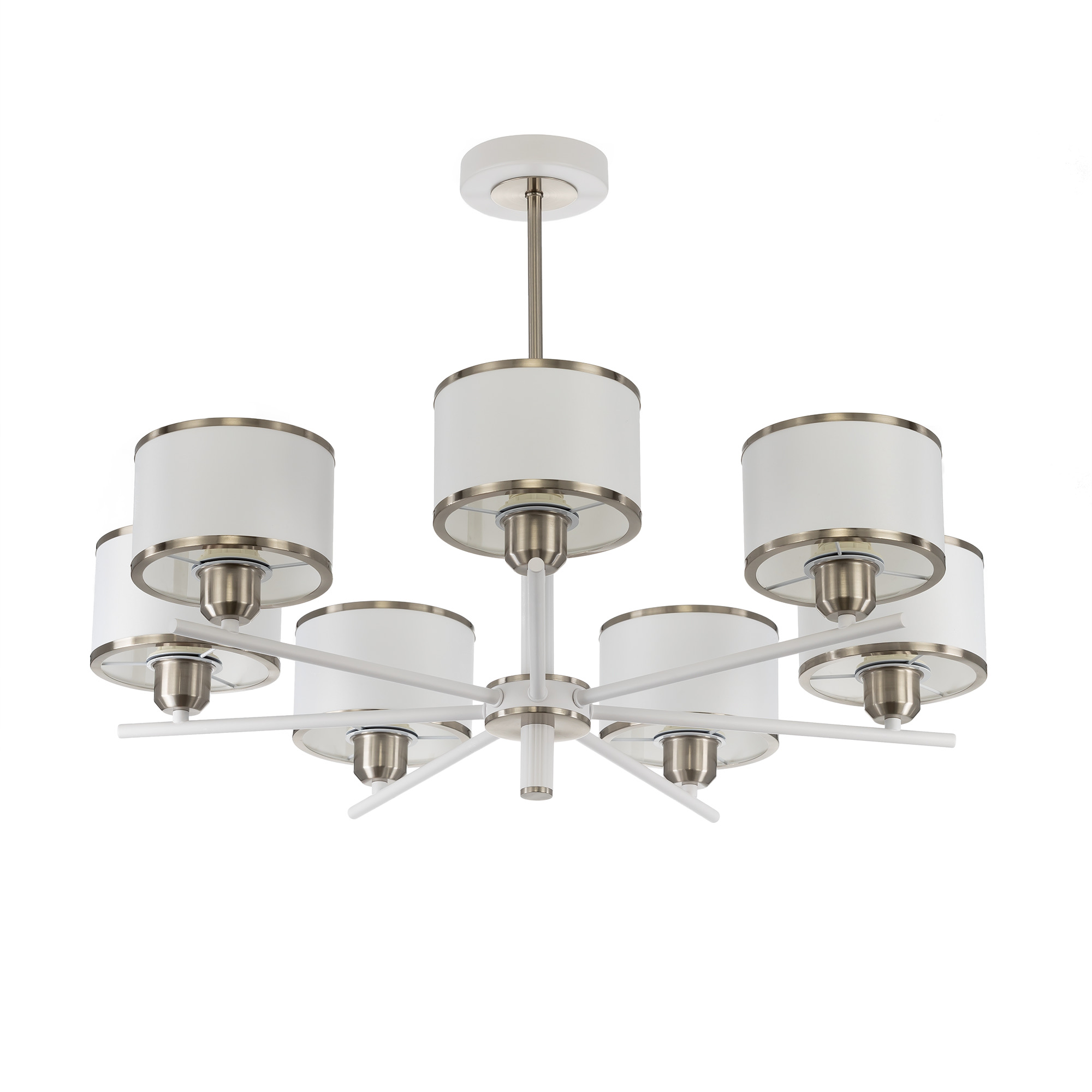 Citilux ALTON CL421272 Люстра на штанге с абажурами Белая арт. 89530