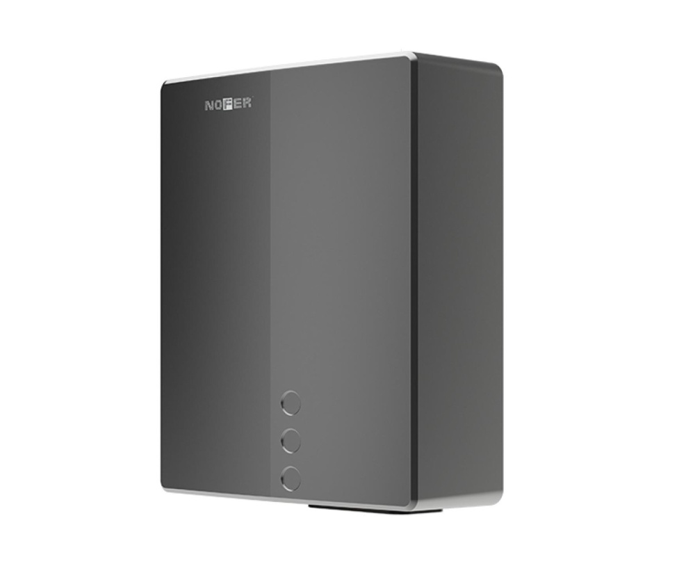 NOFER BIG FLOW EVO Сушилка для рук сенсорная, 284x218x102 мм, нержавеющая сталь AISI 304 графит