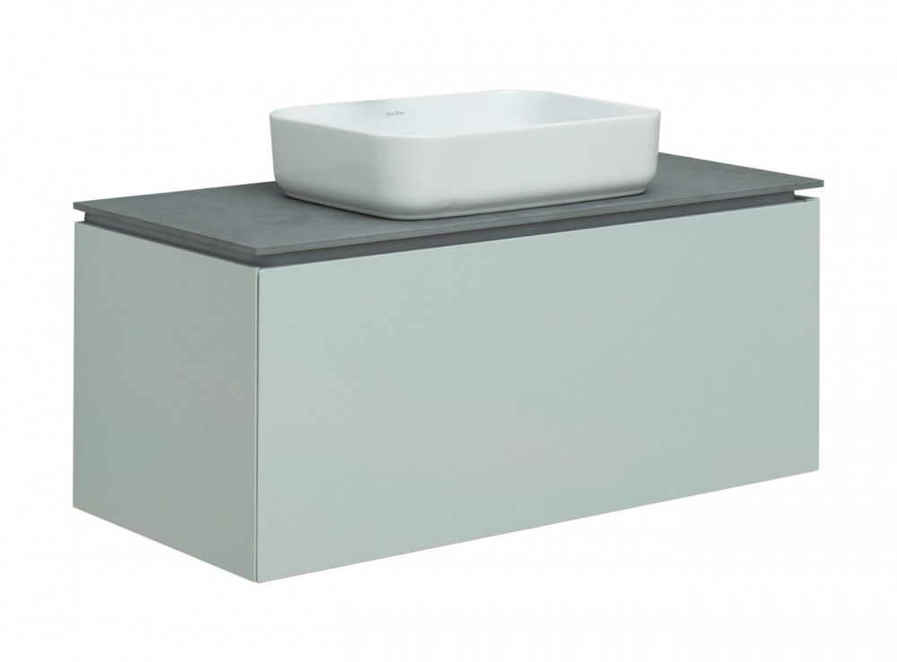 ALLEN BRAU INFINITY Тумба 100 1+1 для раковины без столешницы, 992x456xH422 мм, рapyrus white matt