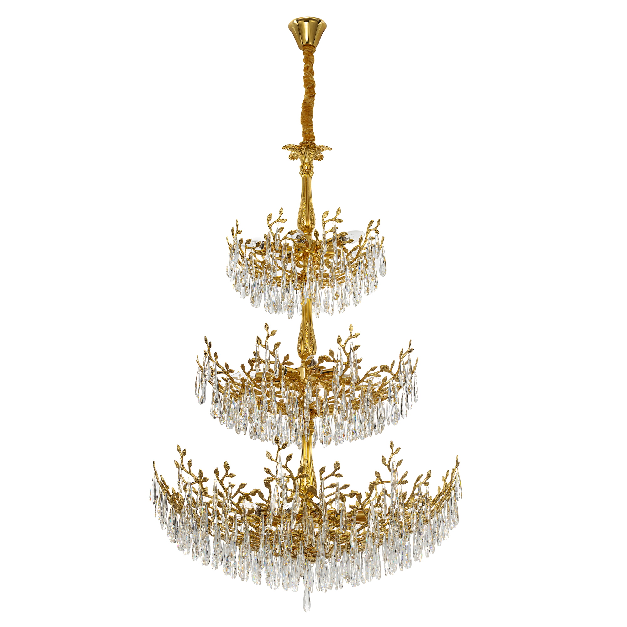 Citilux RITZ CL310262 Люстра хрустальная подвесная Золото арт. 89415