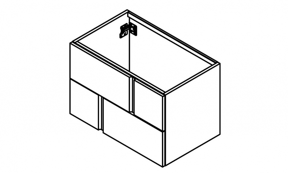 GAMADECOR TRAVAT BPS Тумба под раковину 80x52,8x49,2 см, ламинат Camel