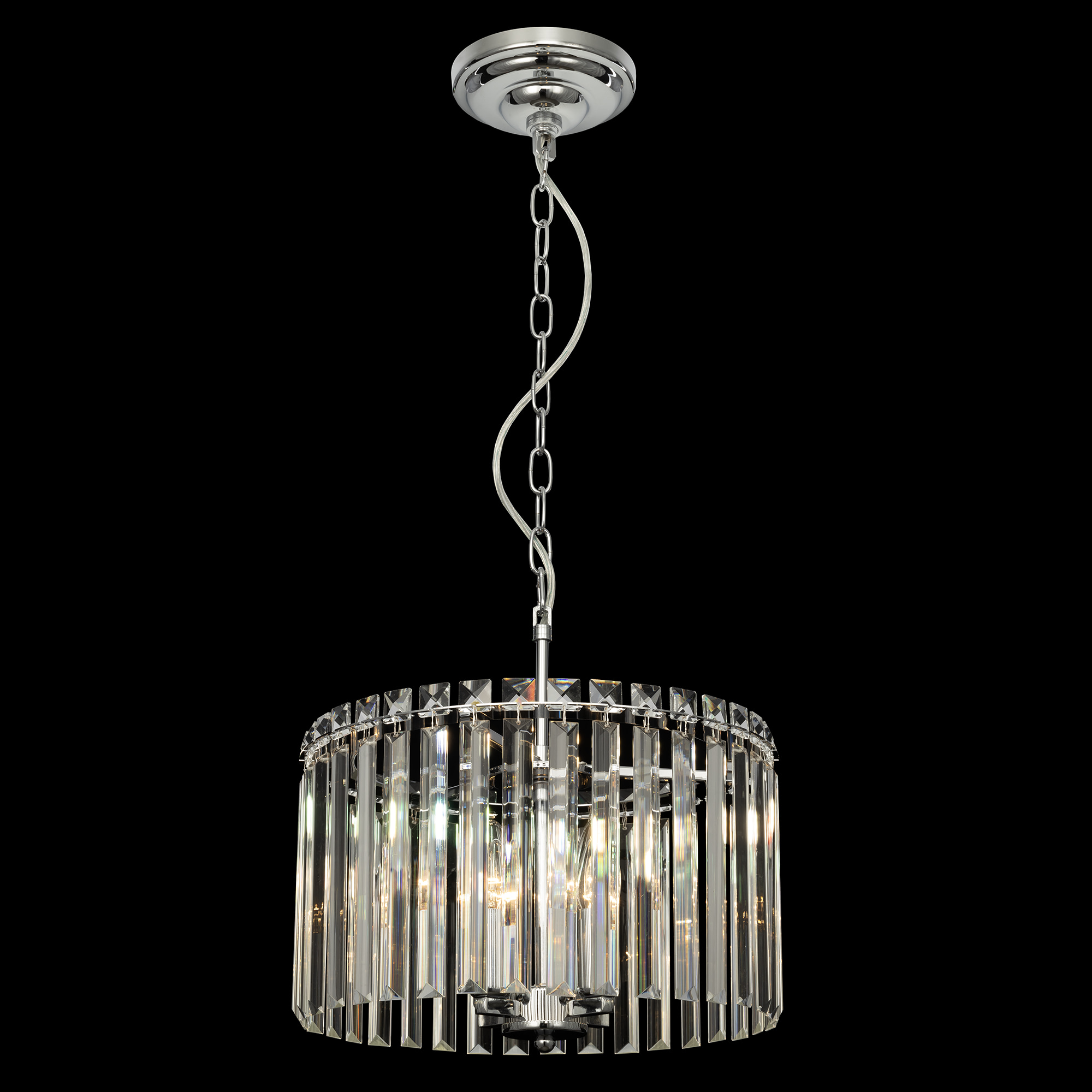 Citilux Джейн CL306141 Хрустальная подвесная люстра Хром арт. 89147