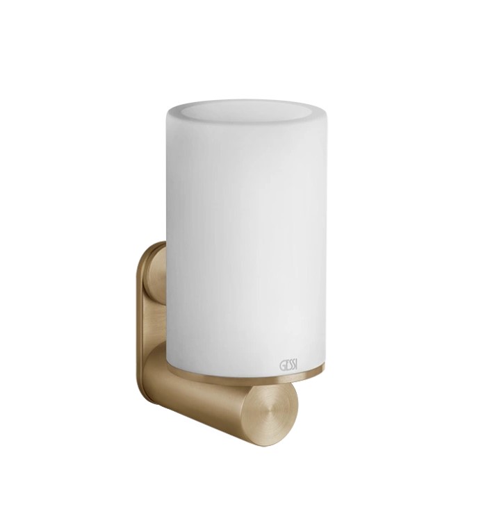 GESSI Стакан настенный белый/Warm Bronze Br. PVD