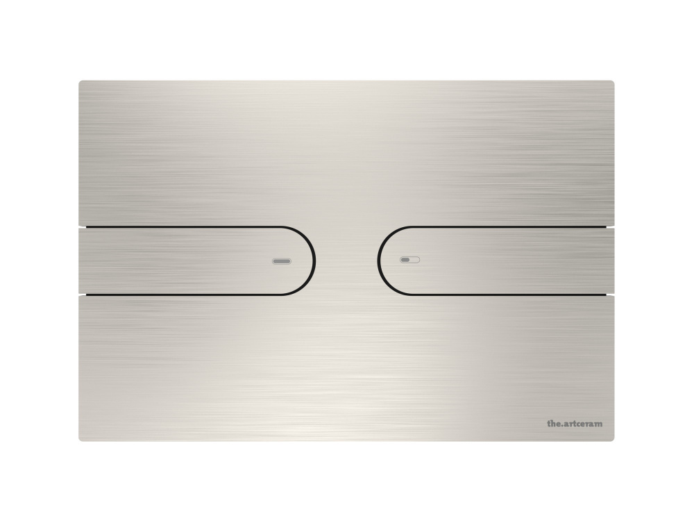 ART CERAM INOX 713 Клавиша двойного смыва для унитаза, нержавеющая сталь