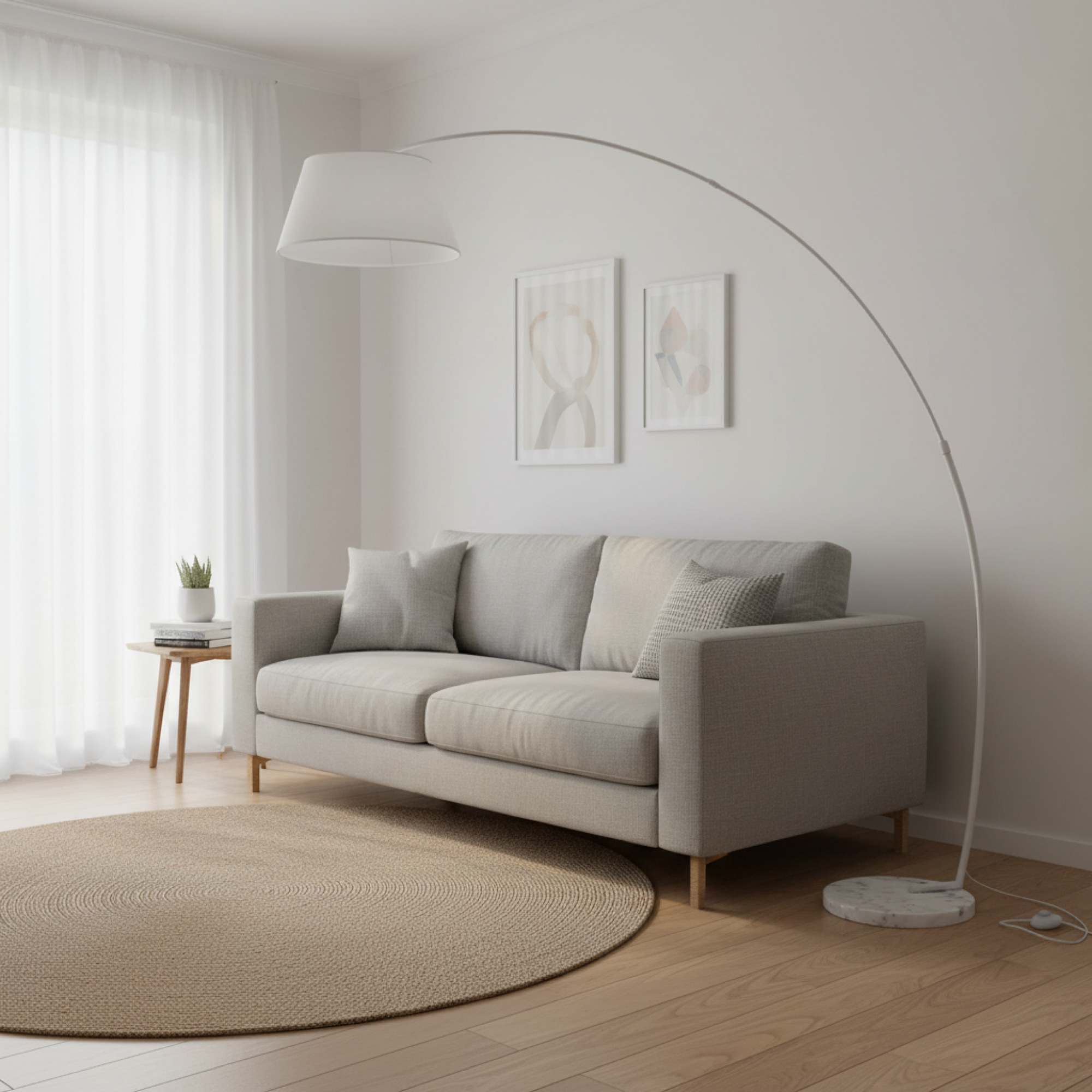 Citilux Арчи CL807010 Торшер с абажуром Белый арт. 88611
