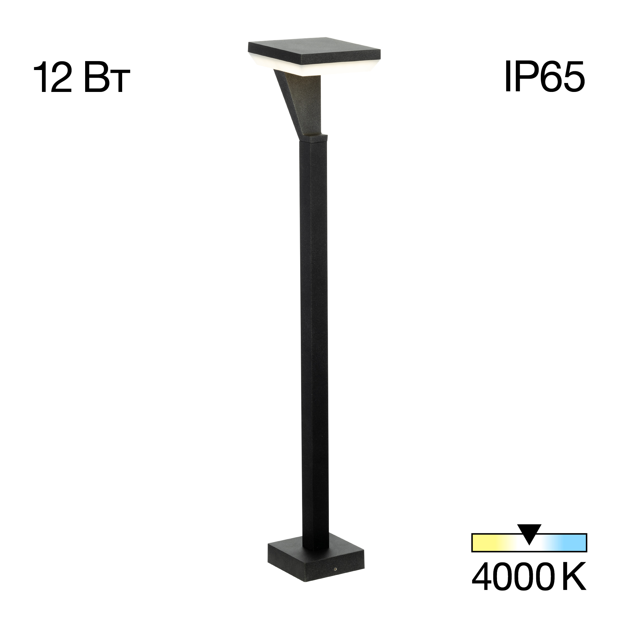 Citilux Krid CLU06B LED Уличный парковый светильник Графит арт. 89161