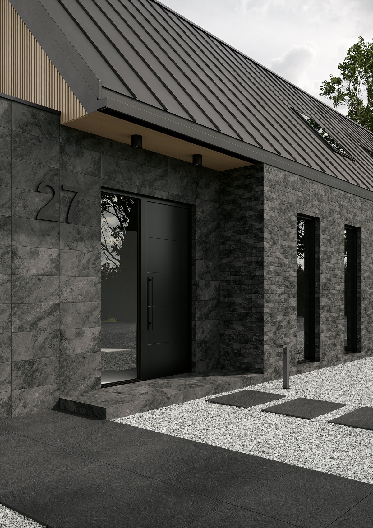 Ступень прямая Ceramika Paradyz Ардис Дарк структурная 30x60 (1,44)