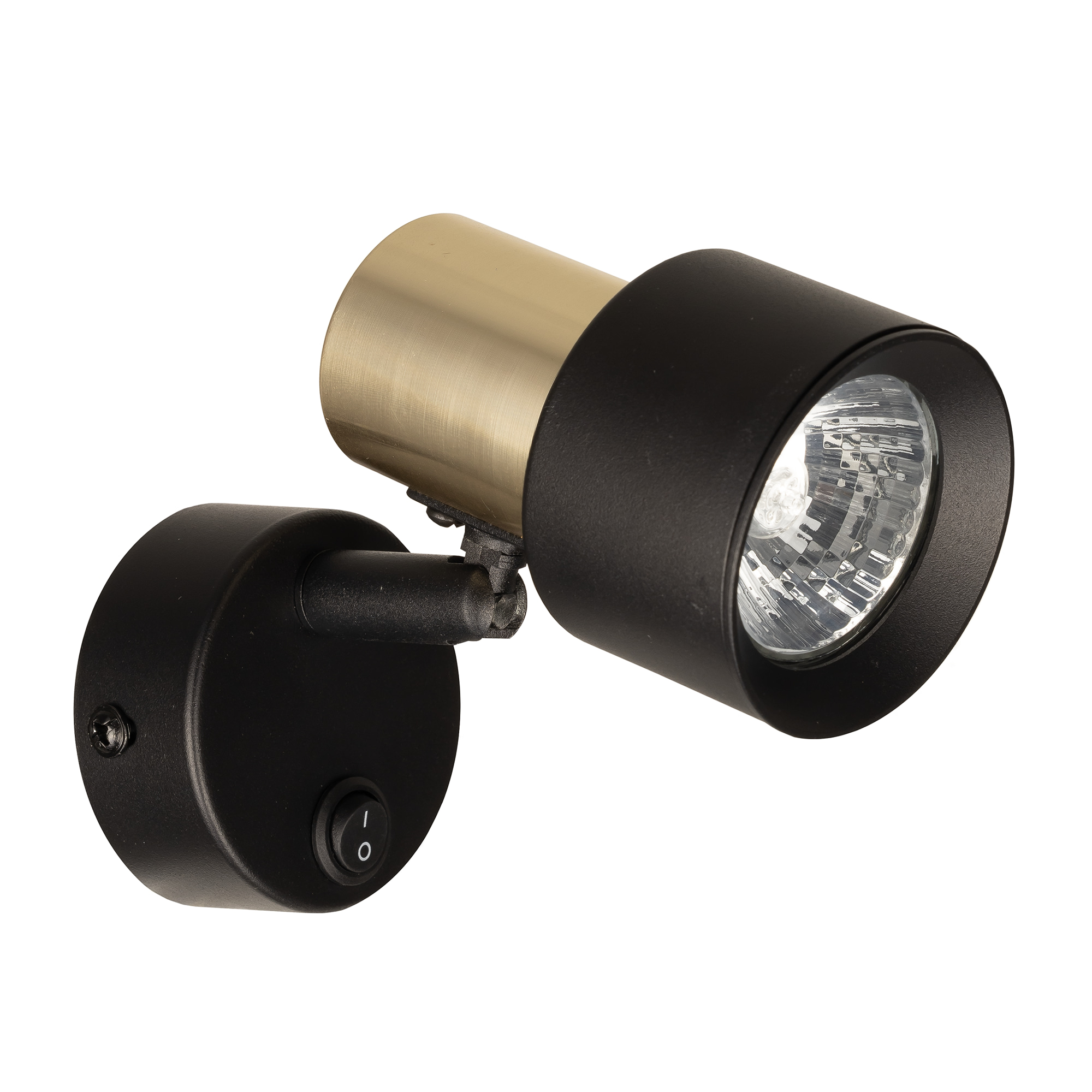 Citilux SAT CL505611 Спот поворотный с выключателем Чёрный+Золото арт. 89270