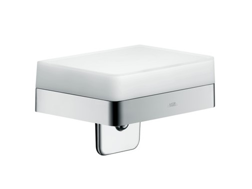 AXOR Universal Accessories Дозатор для жидкого мыла с полочкой 150 мм, стекло/хром арт. 30233
