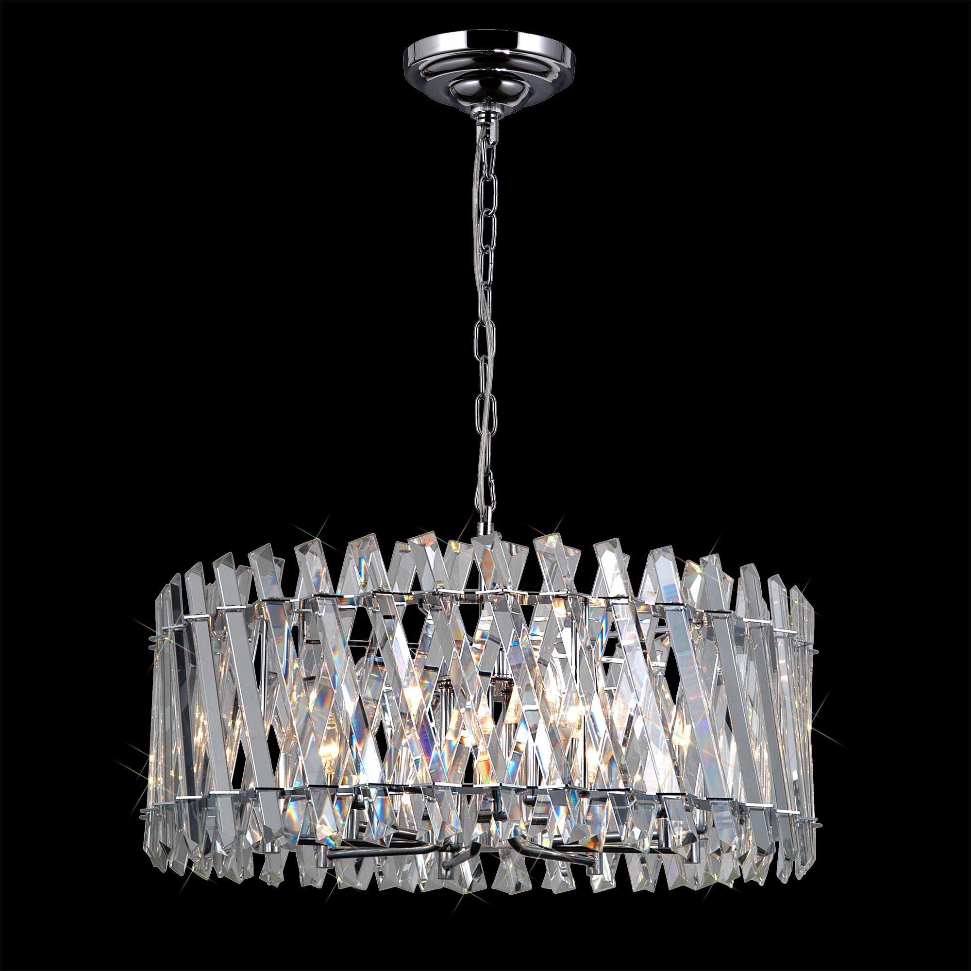 Citilux Ингвар CL334281 Люстра подвесная хрустальная Хром арт. 88773