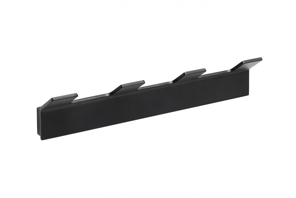 BEMETA NERO Планка с 4-мя крючками, 205х33х46 мм, черный