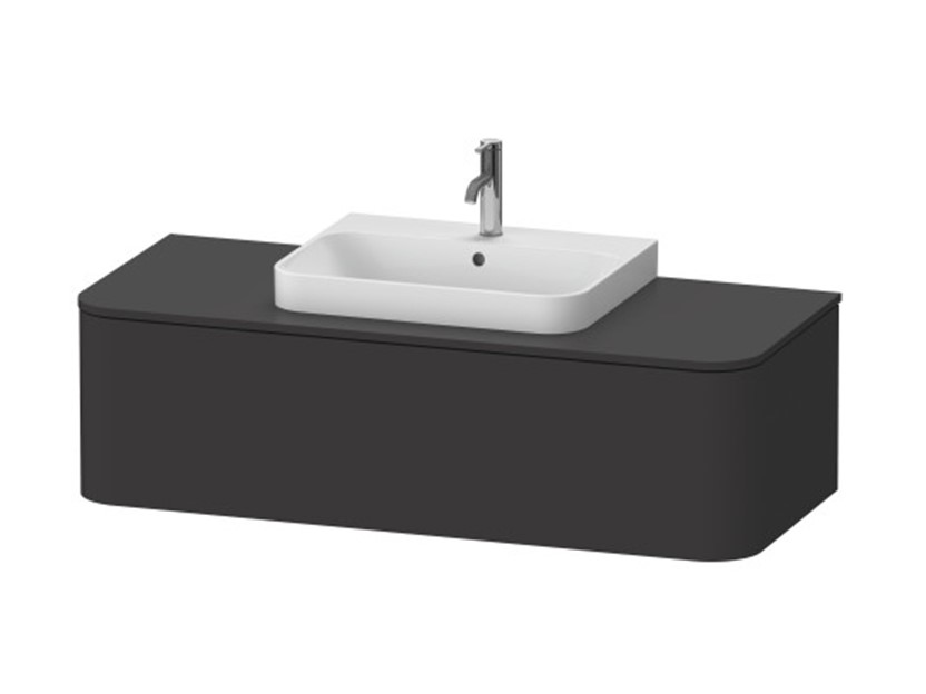 DURAVIT Happy D.2 Plus Тумба для столешницы, 1300х550 мм, 80 Graphite Super Matt арт. 33801