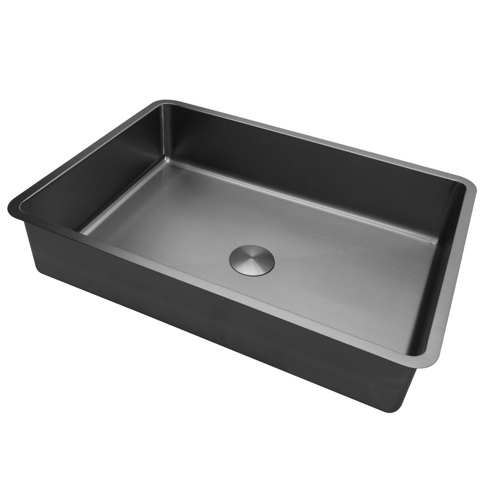 Раковина встраиваемая снизу ABBER Wasser Kreis AF2402GM оружейная сталь арт. 124034