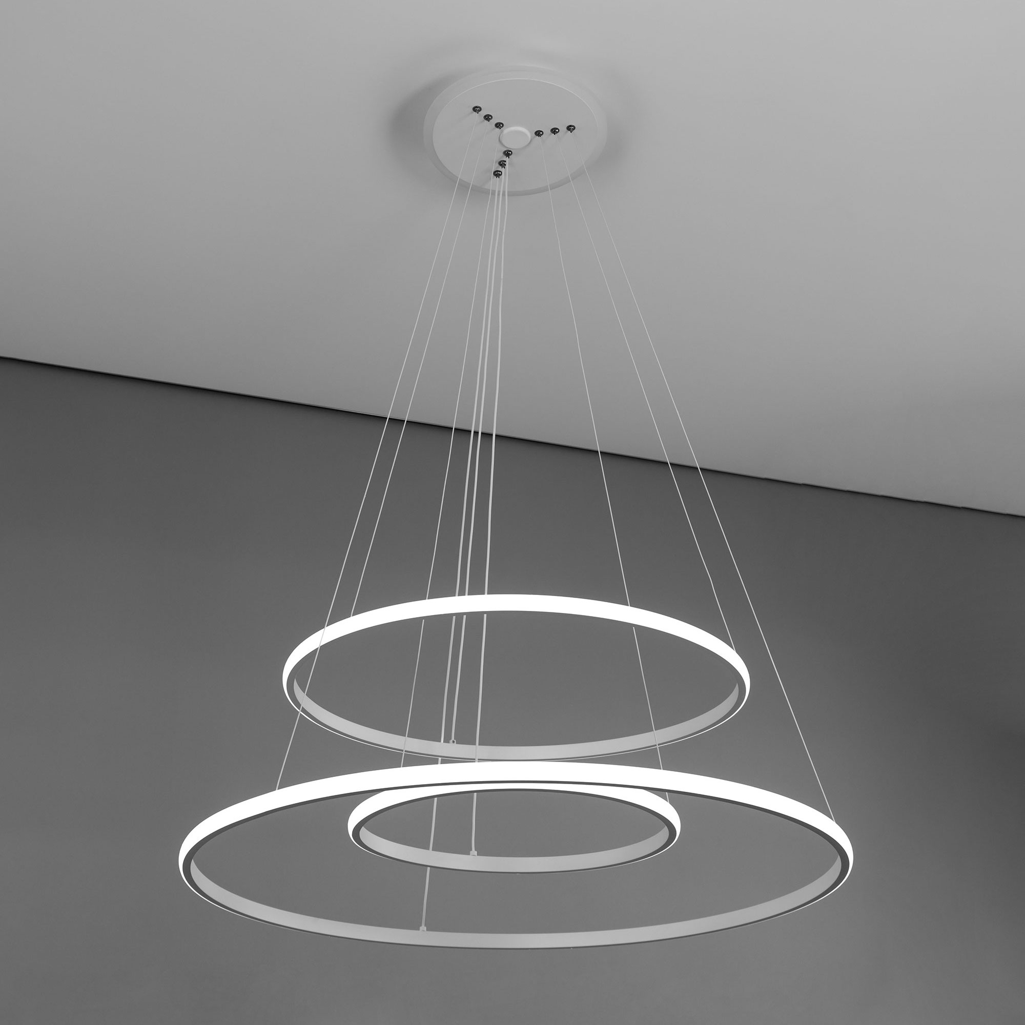 Citilux Неон Смарт CL731A090E RGB Умная подвесная люстра Белая арт. 88801
