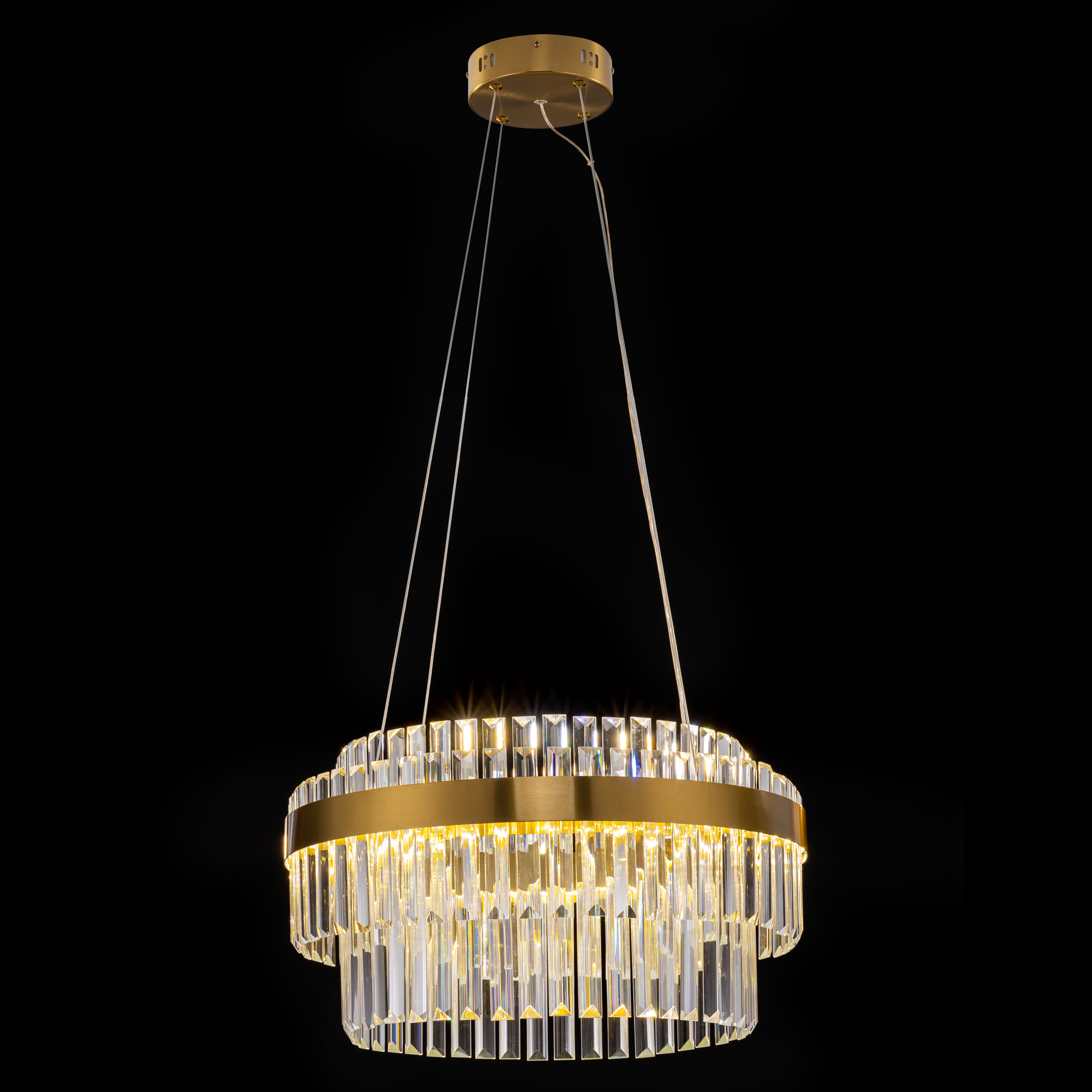 Citilux Sheldon CL339153 LED Люстра хрустальная с пультом Бронза арт. 89345