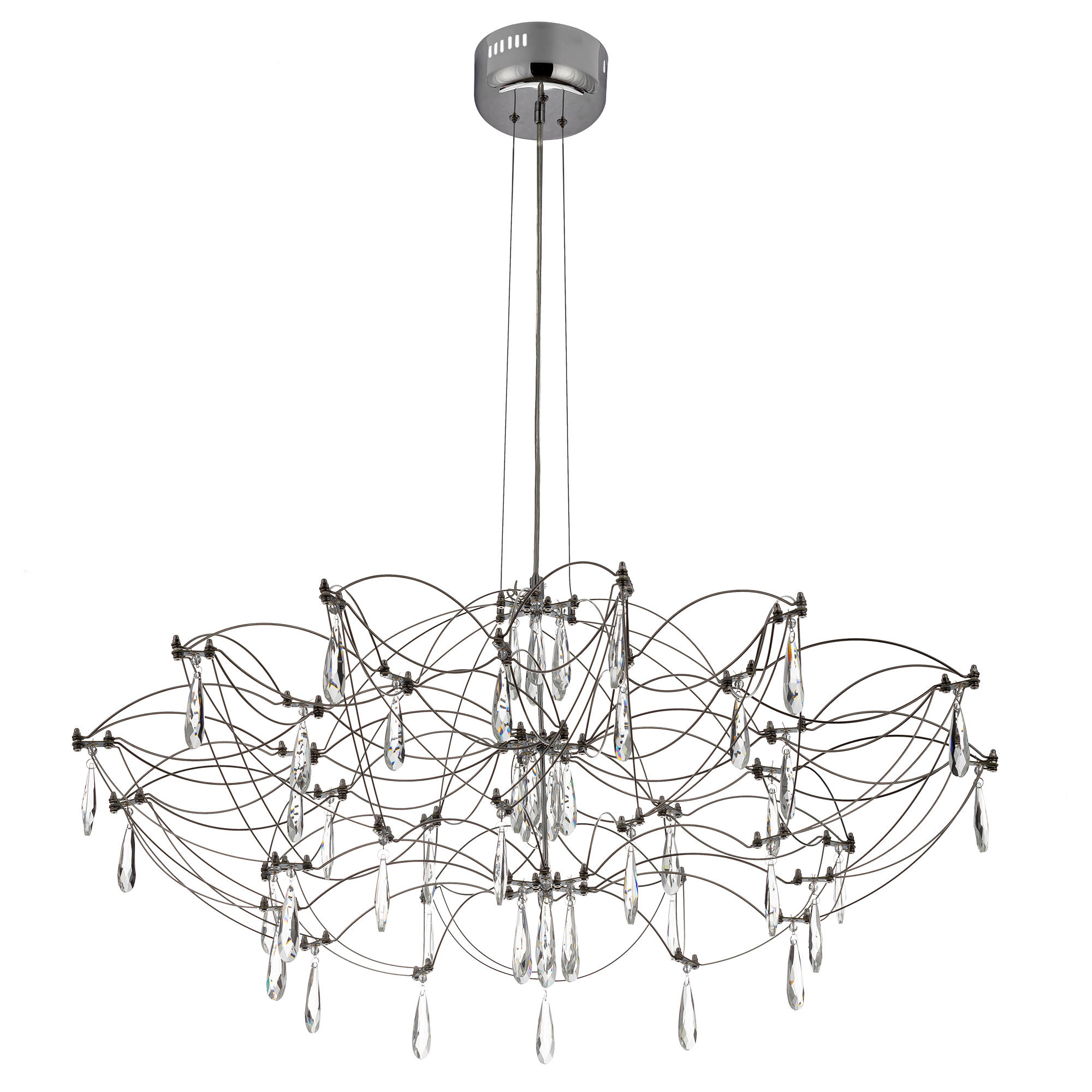 Citilux ASTER CL208010 LED Хрустальная люстра с пультом арт. 89445