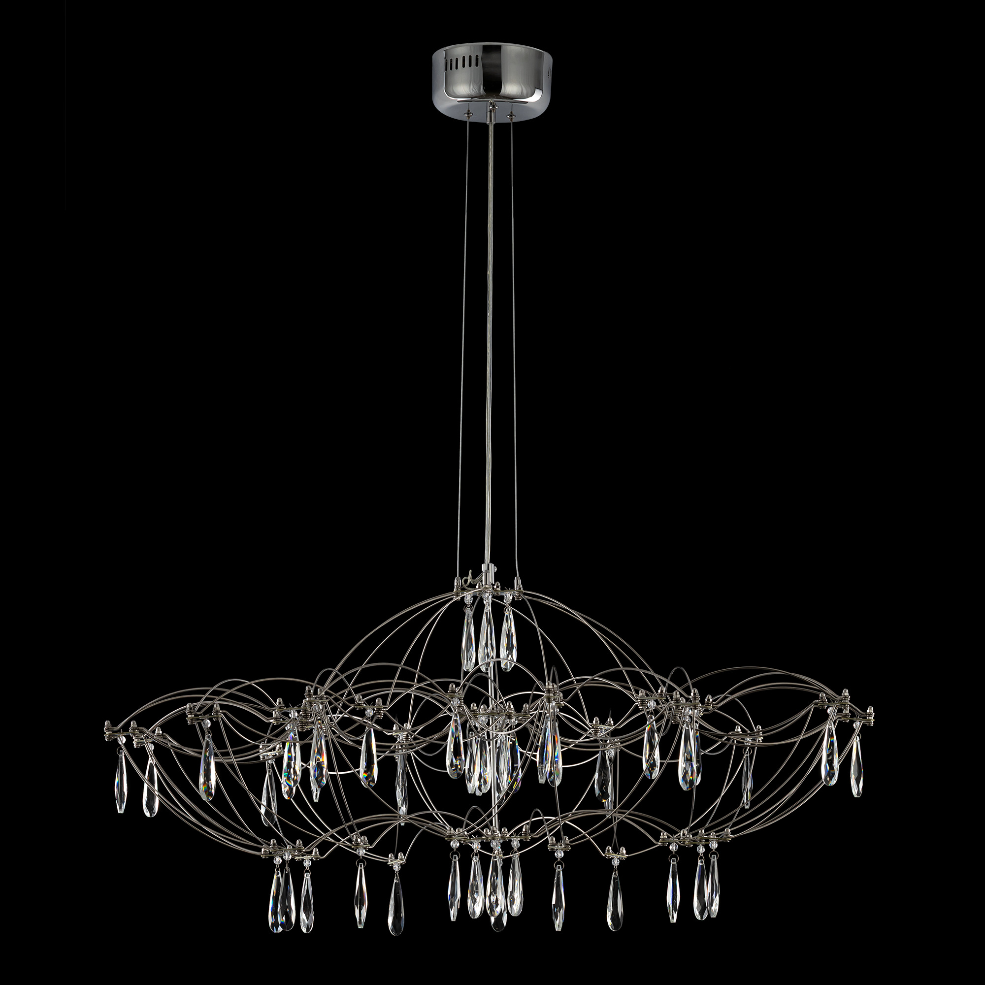 Citilux ASTER CL208010 LED Хрустальная люстра с пультом арт. 89445