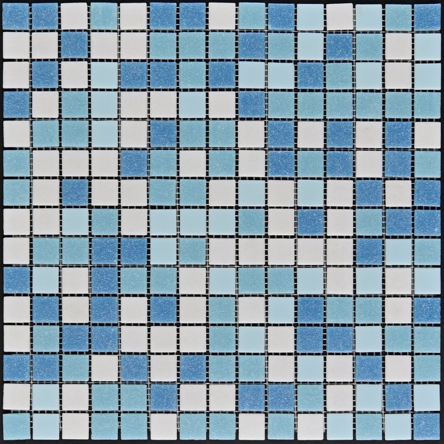 Плитка декоративная стеклянная Aqua 200/Вода 200 4*20*20 327*327 бумага