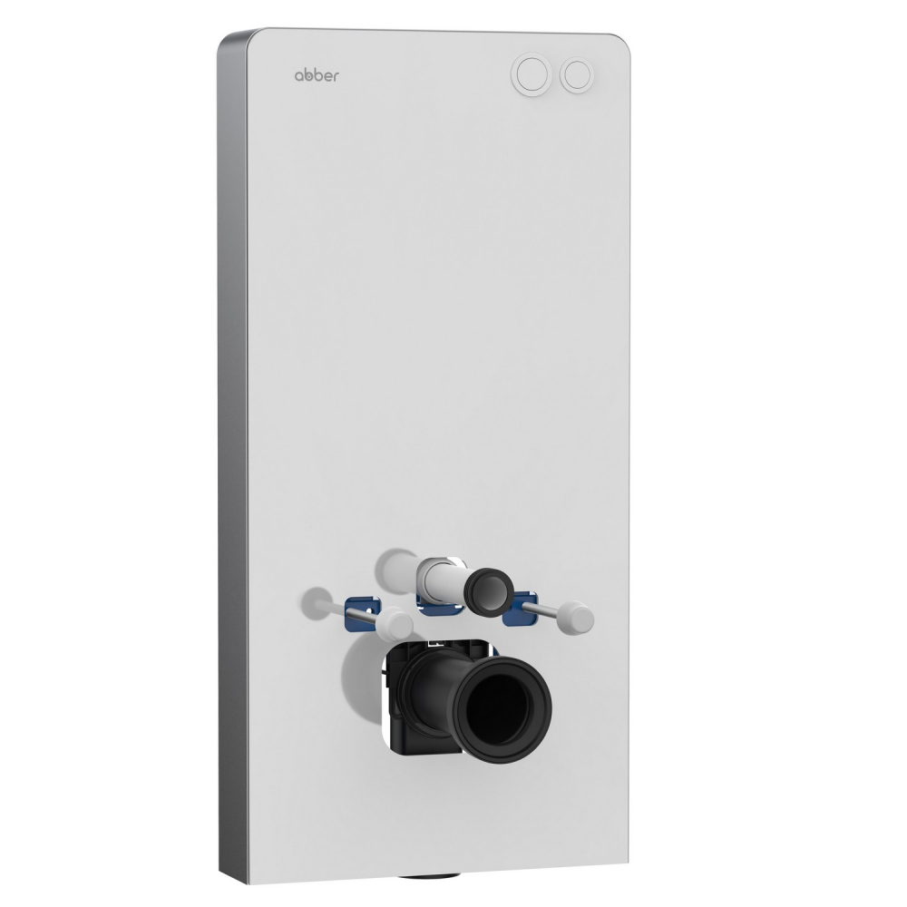 Инсталляционный модуль внешнего монтажа ABBER AC0107MW для подвесного унитаза, белый арт. 61783